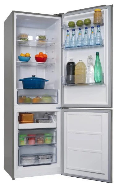 Danby 23.75" 10 Cu. Ft. Stainless Steel Compact Bottom-Freezer Refrigerator - DBMF100B1SLDB - Image 6