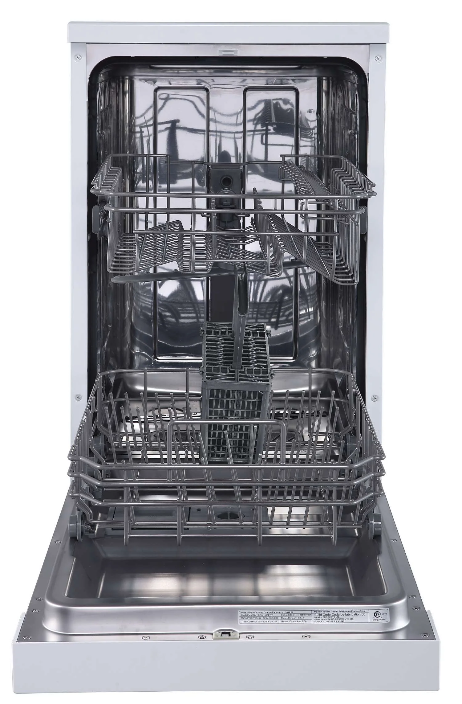 Danby White 18″ Portable Dishwasher - DDW1805EWP - Image 2