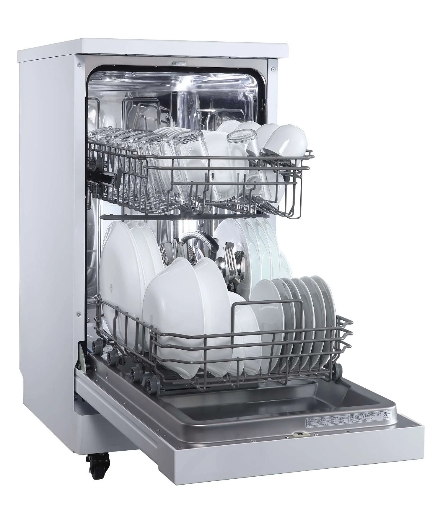 Danby White 18″ Portable Dishwasher - DDW1805EWP - Image 4
