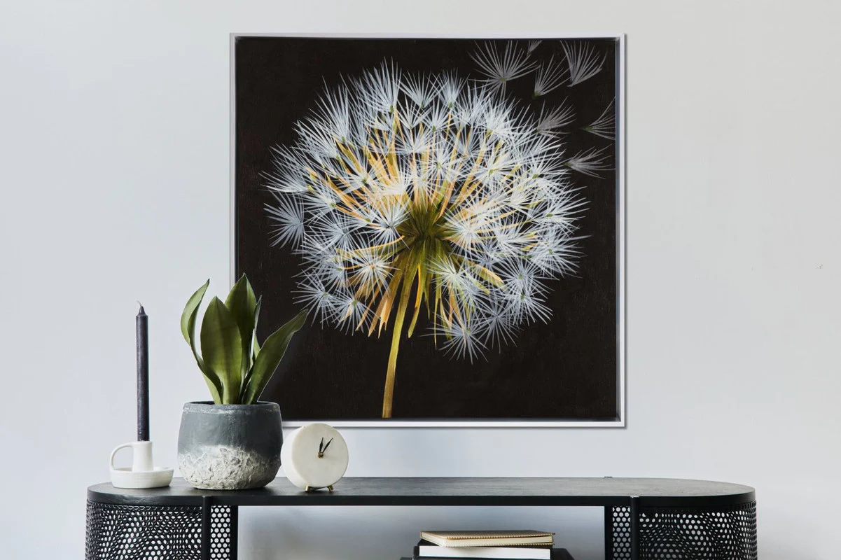 Dandelion Wall Art - White/Black - 33 X 33 - Image 2