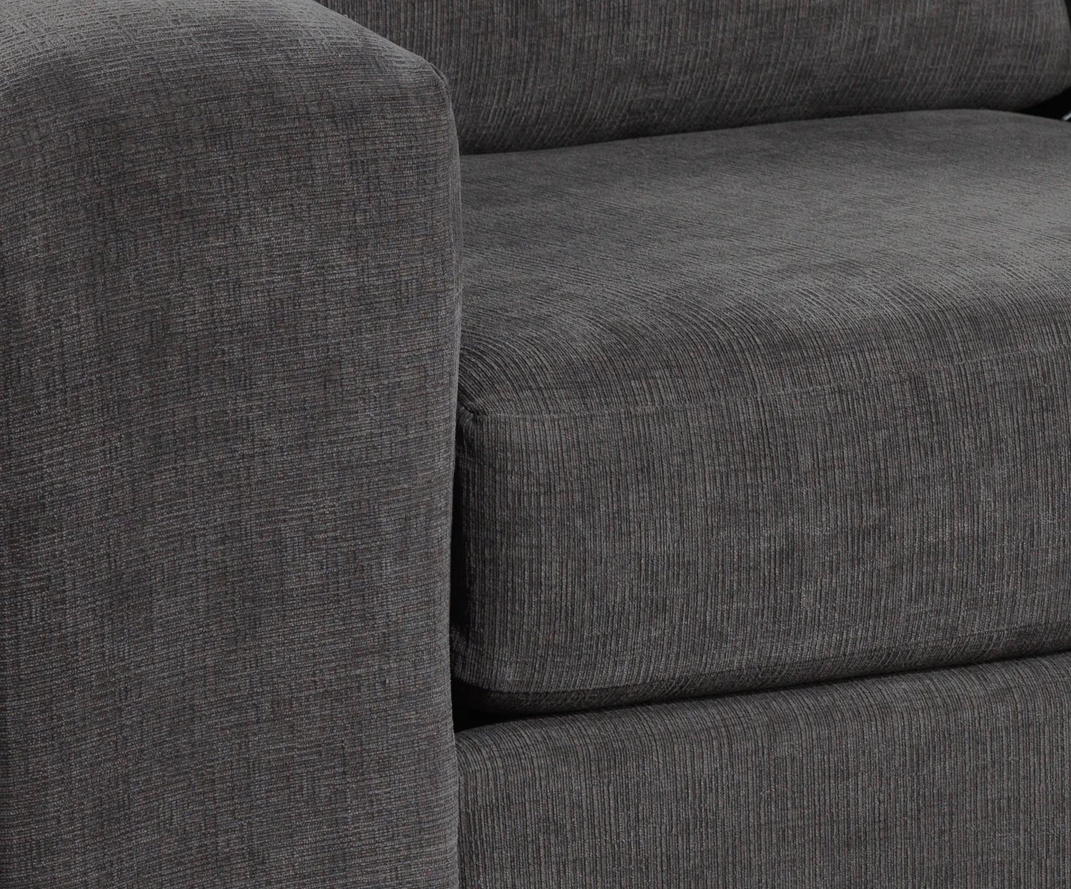 Danielle 3-Piece Sectional with Right-Facing Corner Wedge - Grey - Image 5