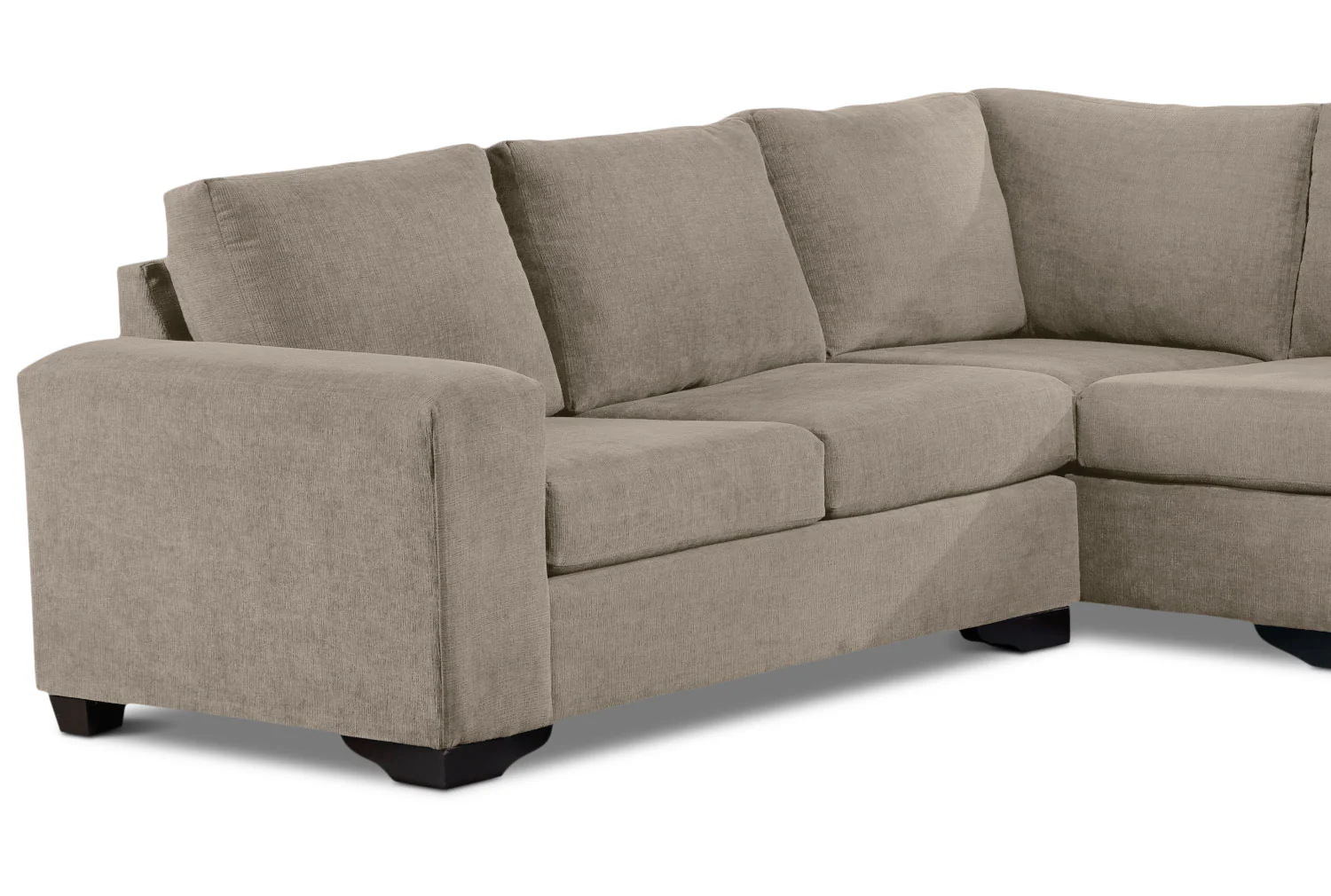 Danielle 3-Piece Sectional with Right-Facing Corner Wedge - Pewter - Image 3