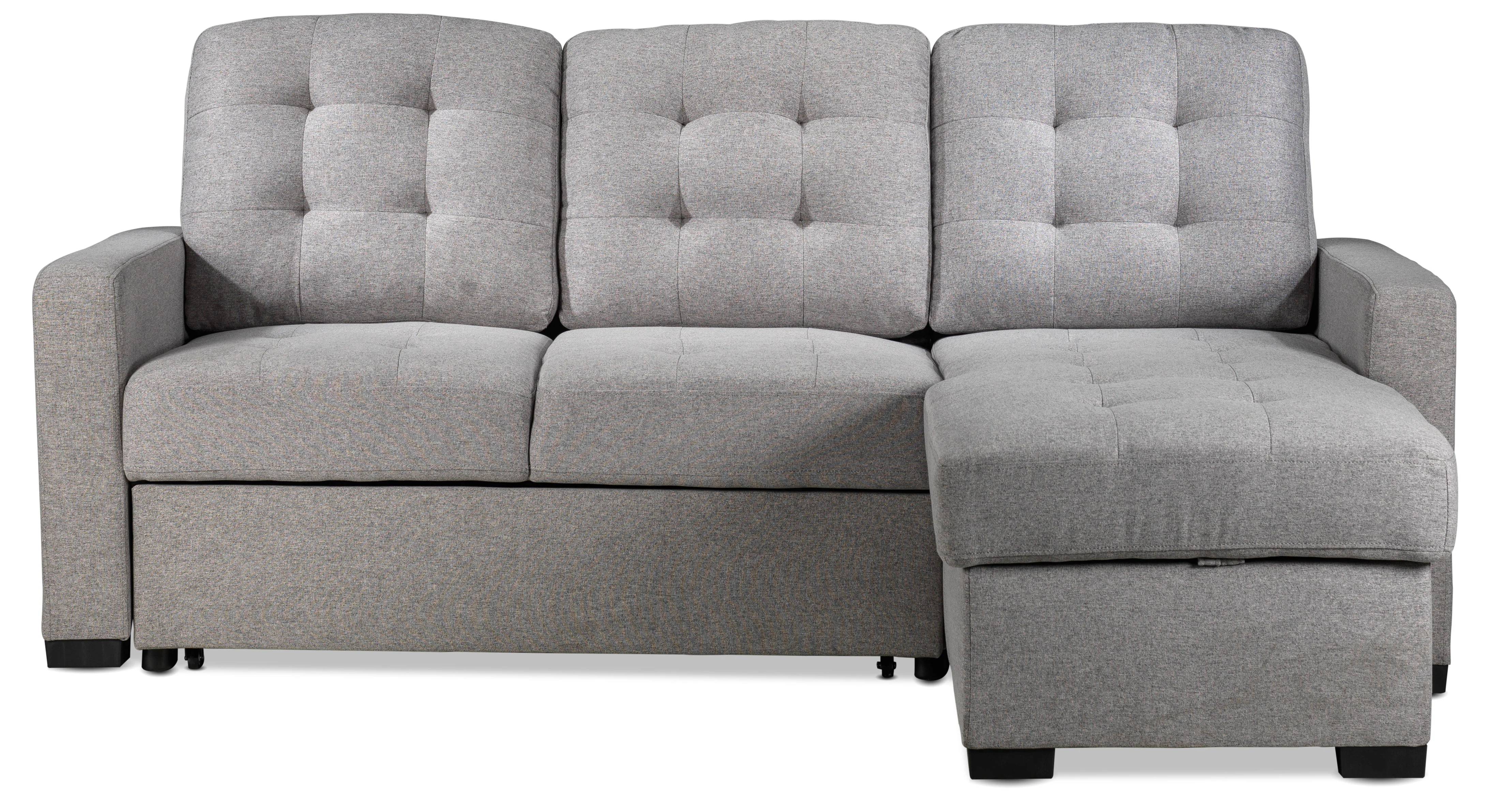 Dannery Pop-Up Sofa Bed - Light Grey - Image 3