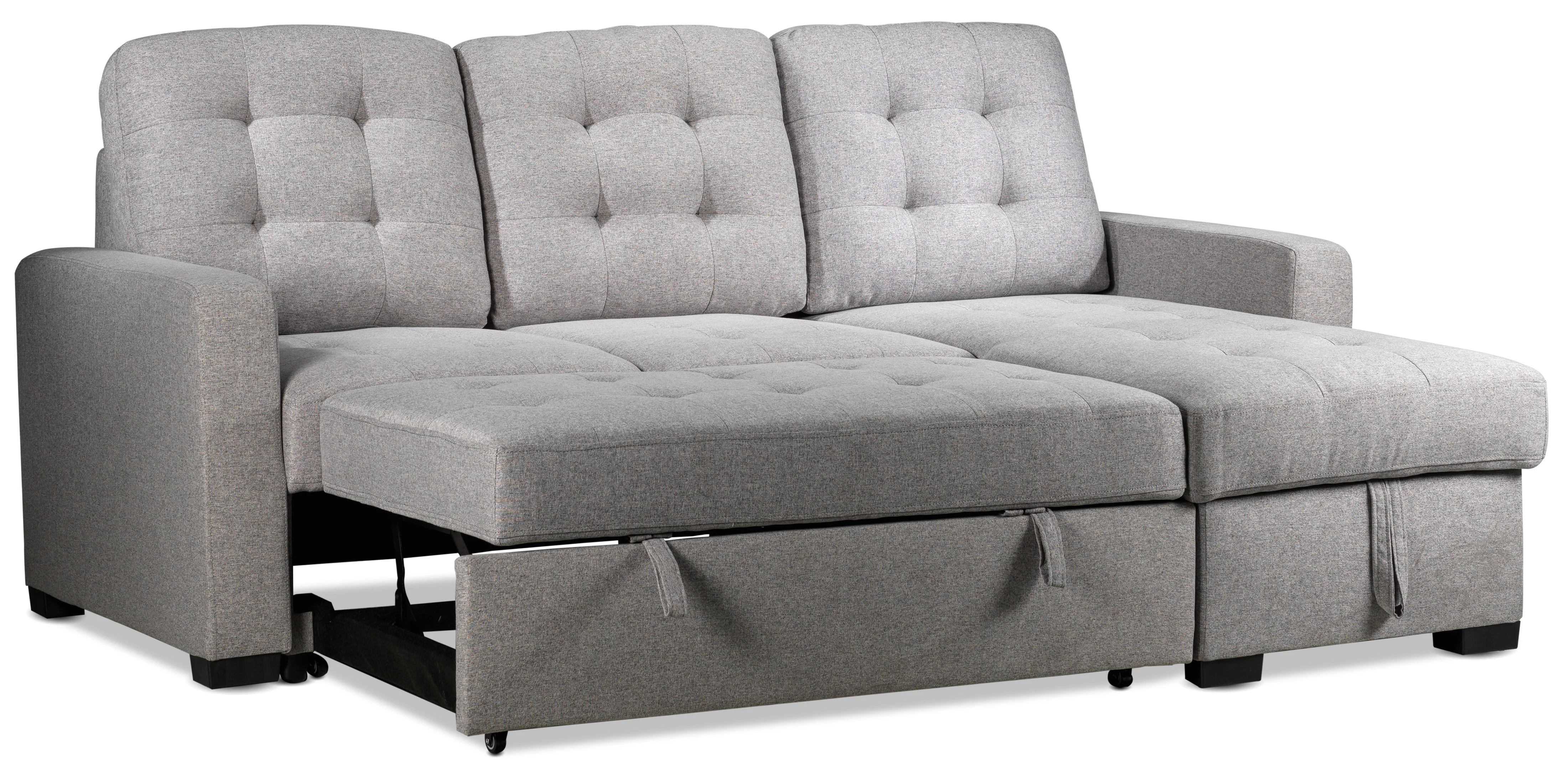 Dannery Pop-Up Sofa Bed - Light Grey - Image 5
