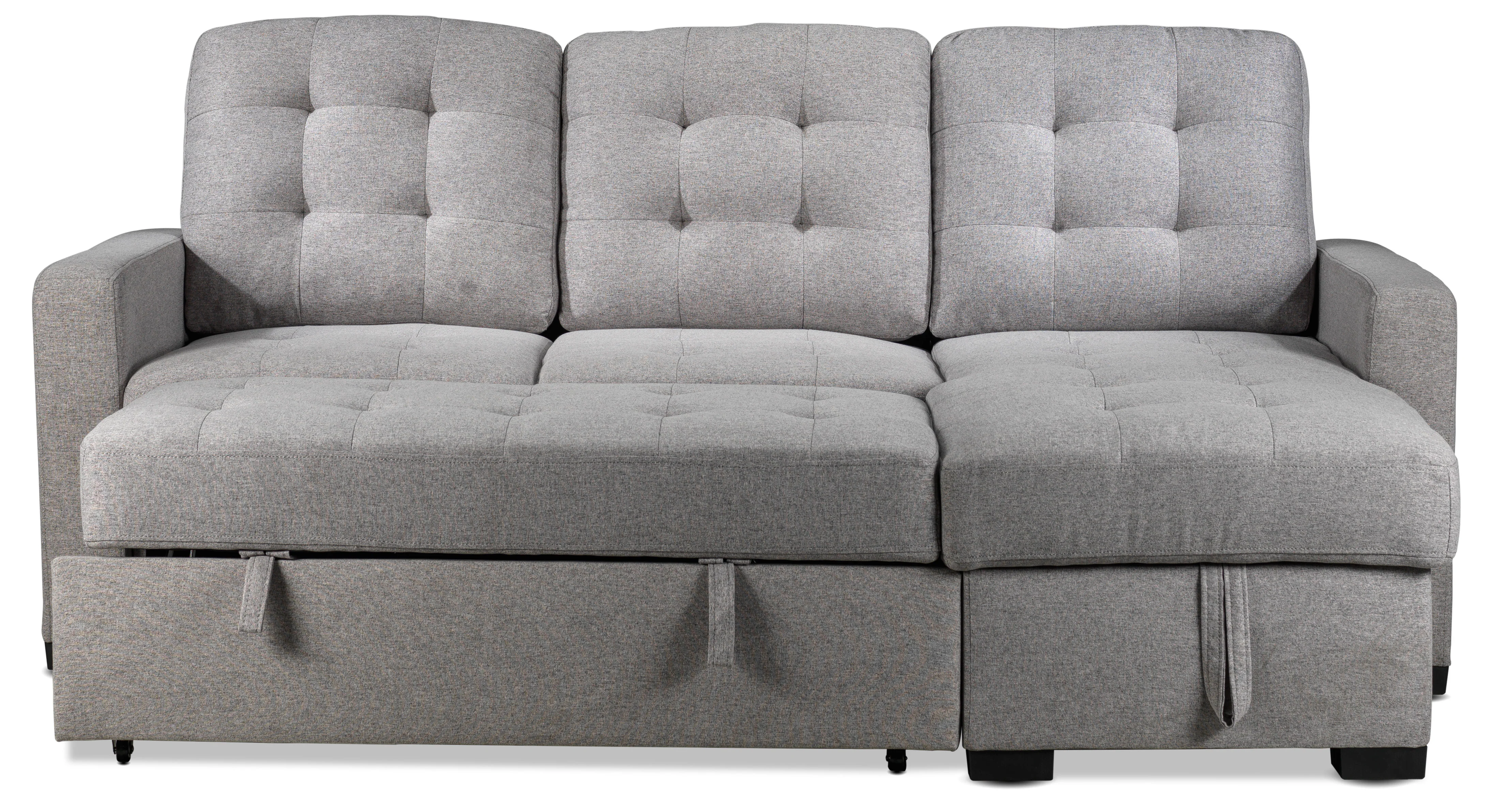 Dannery Pop-Up Sofa Bed - Light Grey - Image 6