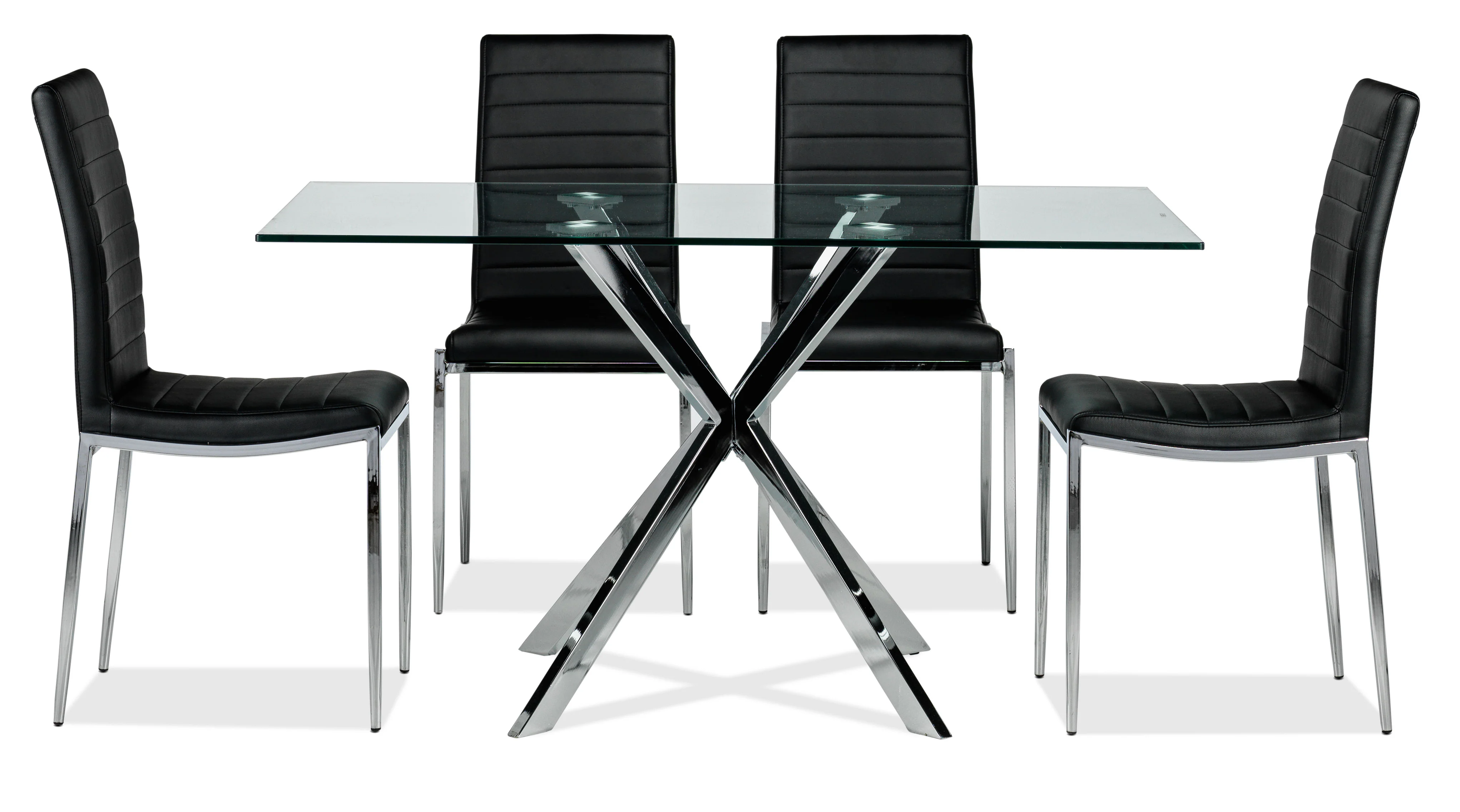 Darron 5-Piece Dining Table Set - Black - Image 2