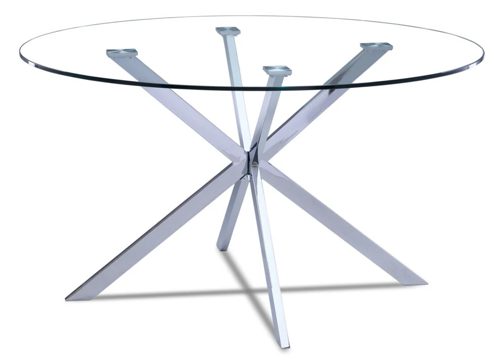 Darron 5 - Piece Round Glass Dining Table Set - Black - Image 2