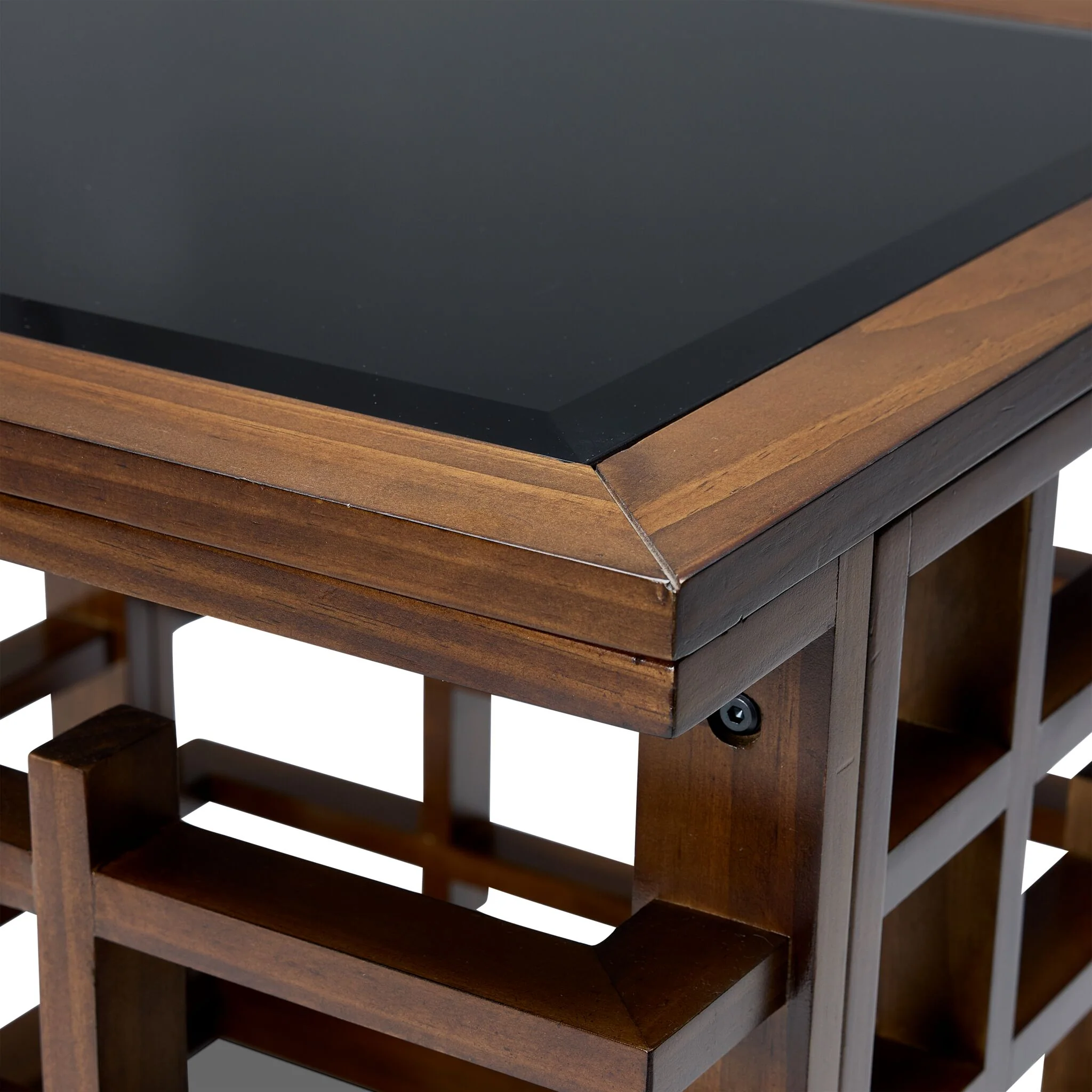 Darwin 26" End Table - Glass, Espresso - Image 3