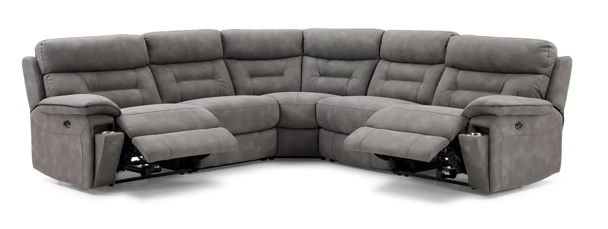 Dawson 5-Piece Power Reclining Sectional - Graphite - Image 3