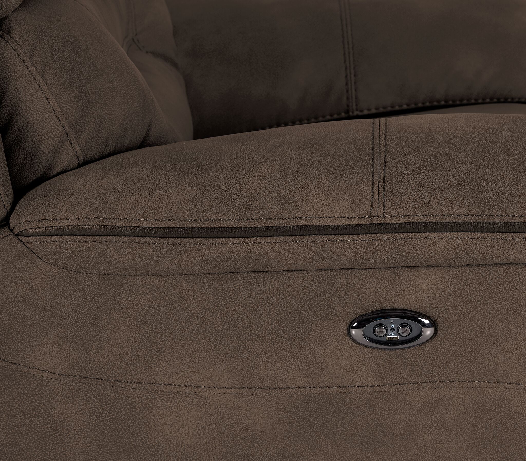 Dawson Power Reclining Chair - Brown - Image 6
