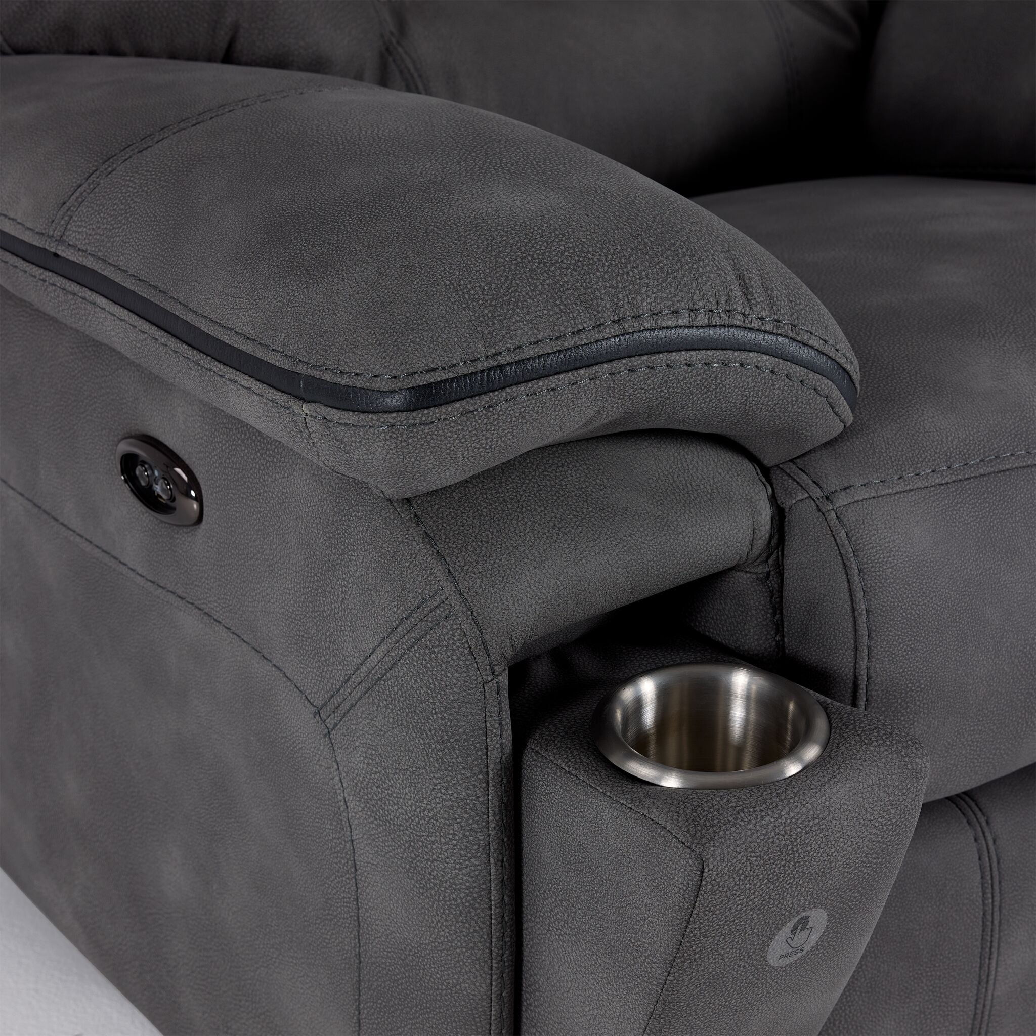 Dawson Power Reclining Chair - Graphite - Image 5