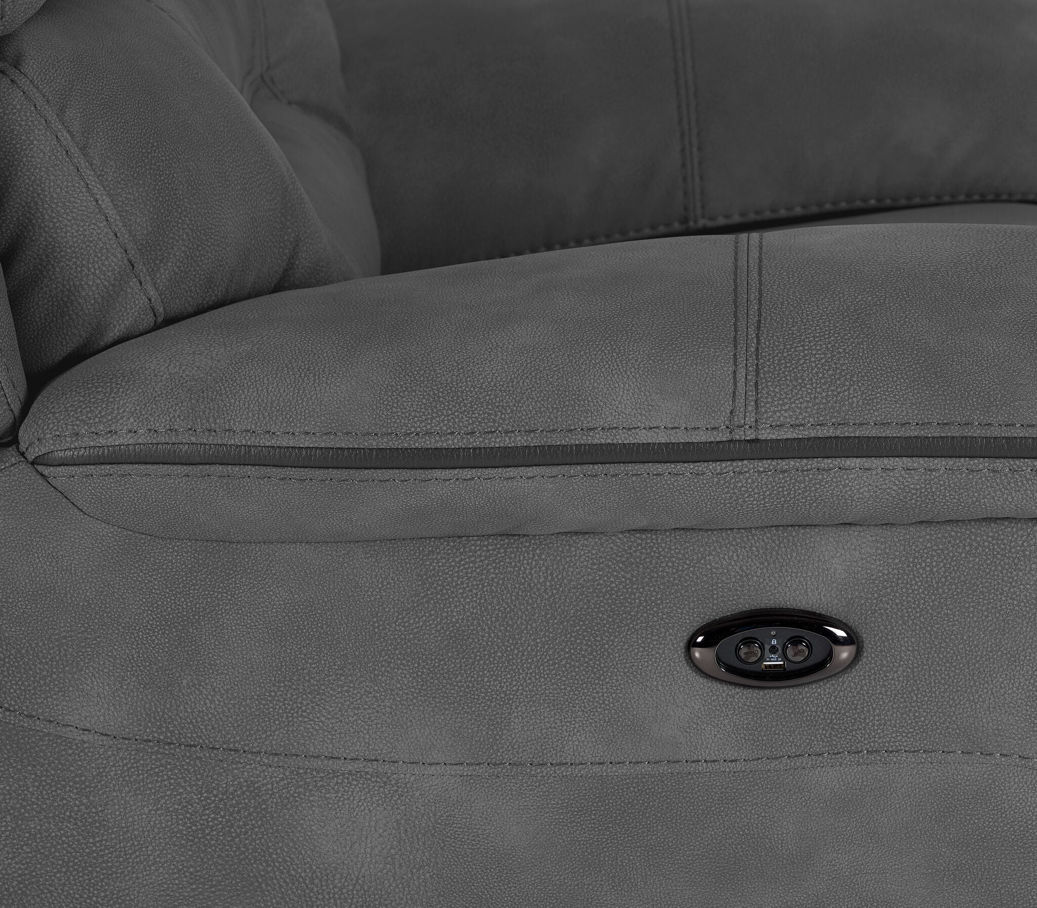 Dawson Power Reclining Chair - Silver Grey - Image 6