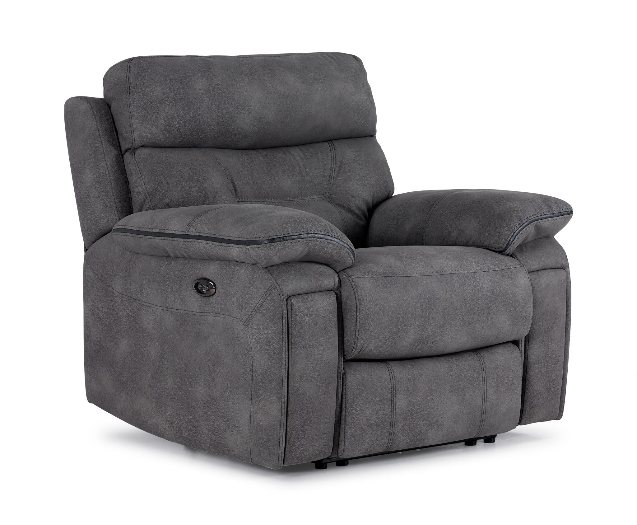 Dawson Power Reclining Sofa and Chair Set - Graphite - Image 4