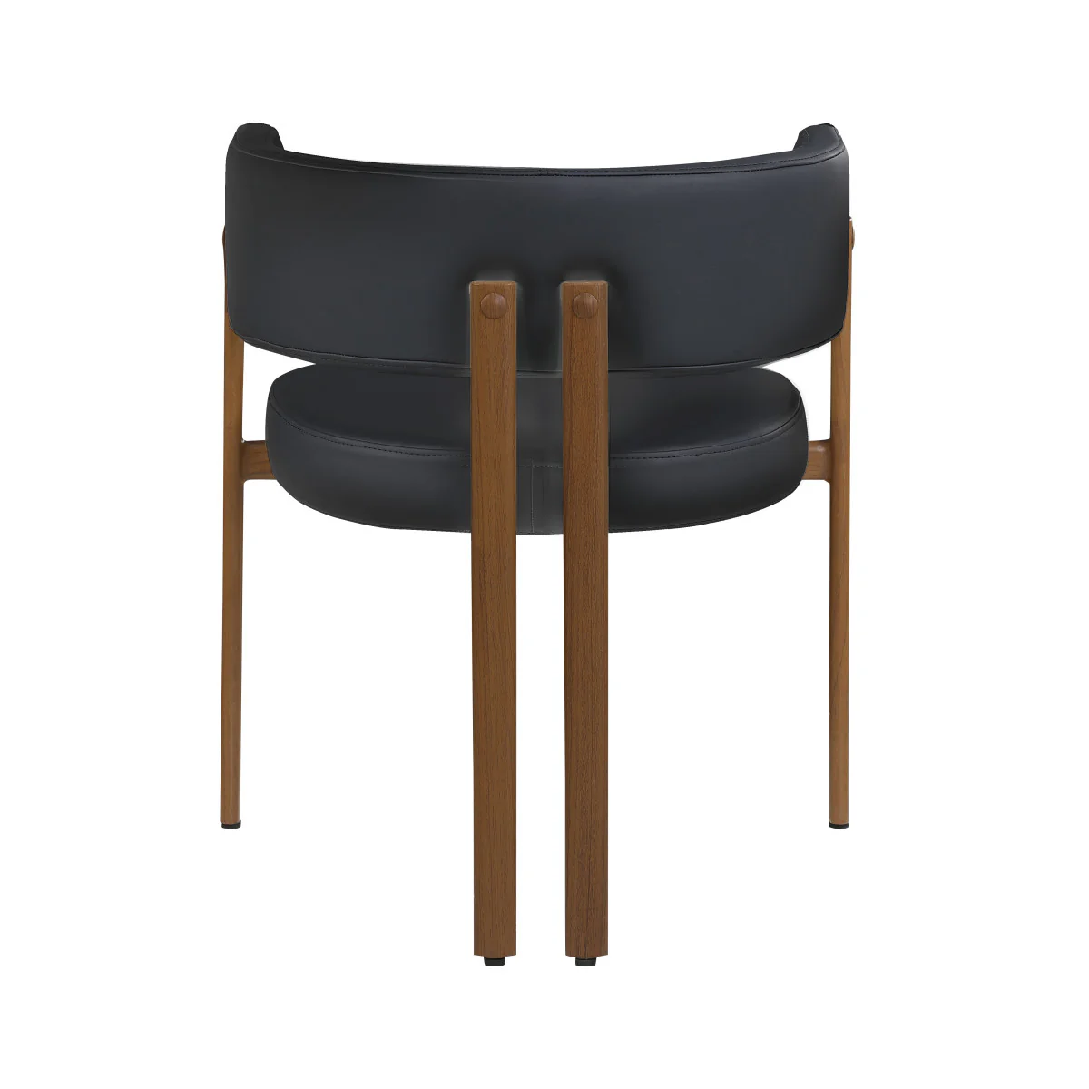 Rhett Dining Chair - Black/Walnut - Set of Two - Image 5