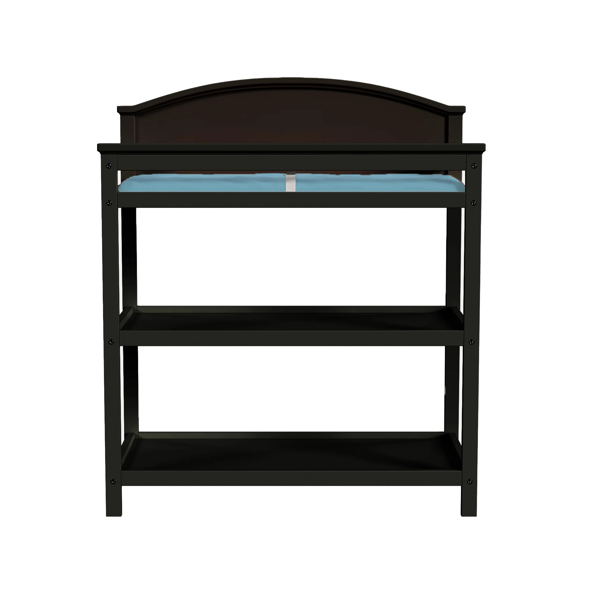 Delia Changer with Shelves and Pad - Black - Image 3