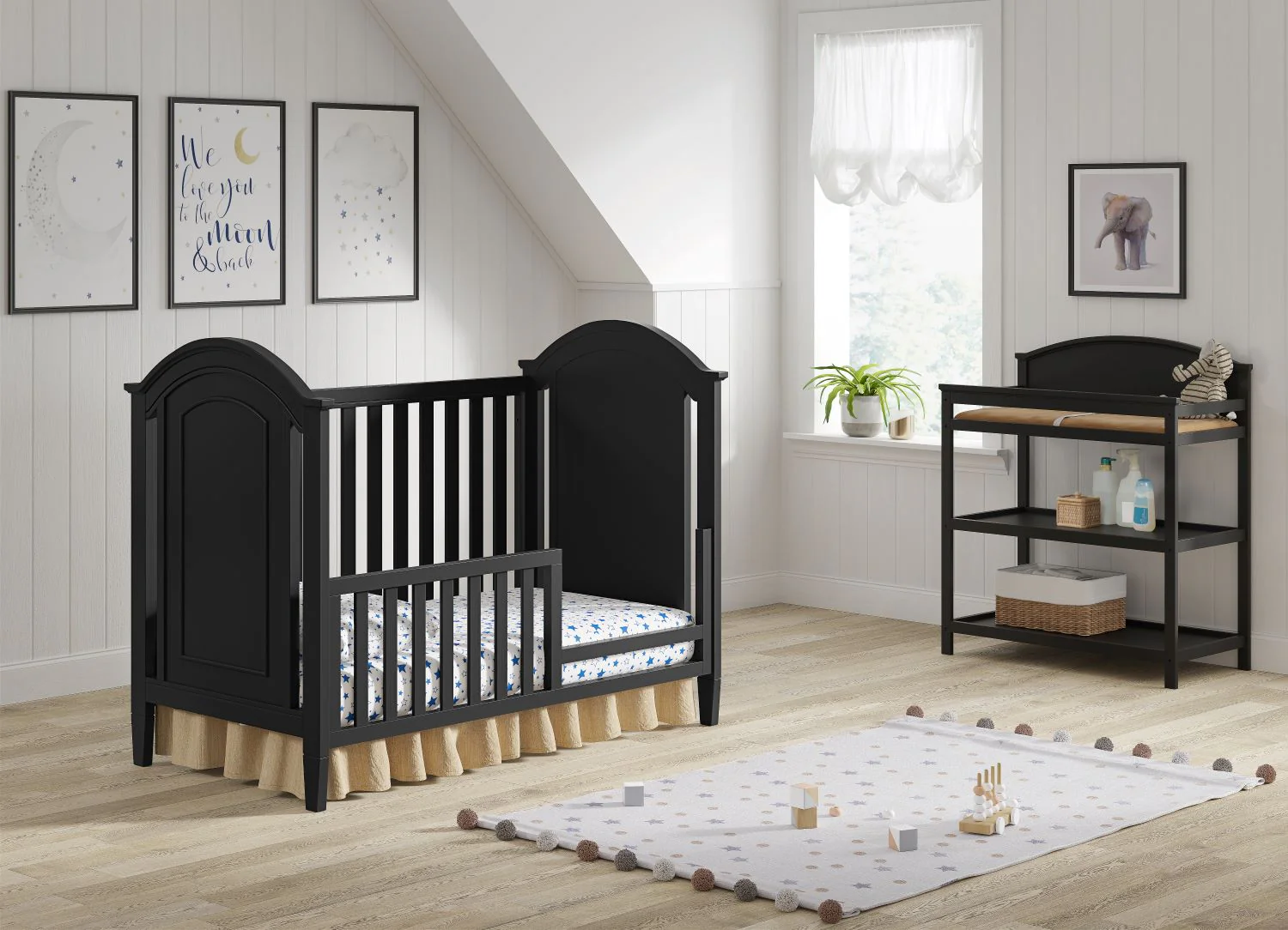 Delia Toddler Rail - Black - Image 2