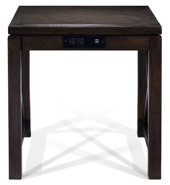 Diamond 24" End Table - Walnut - Image 2