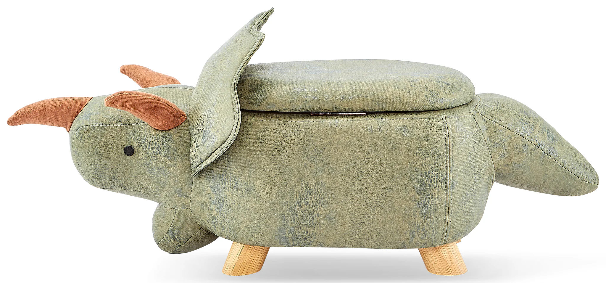 Dinosaur Storage Ottoman - Green - Image 3