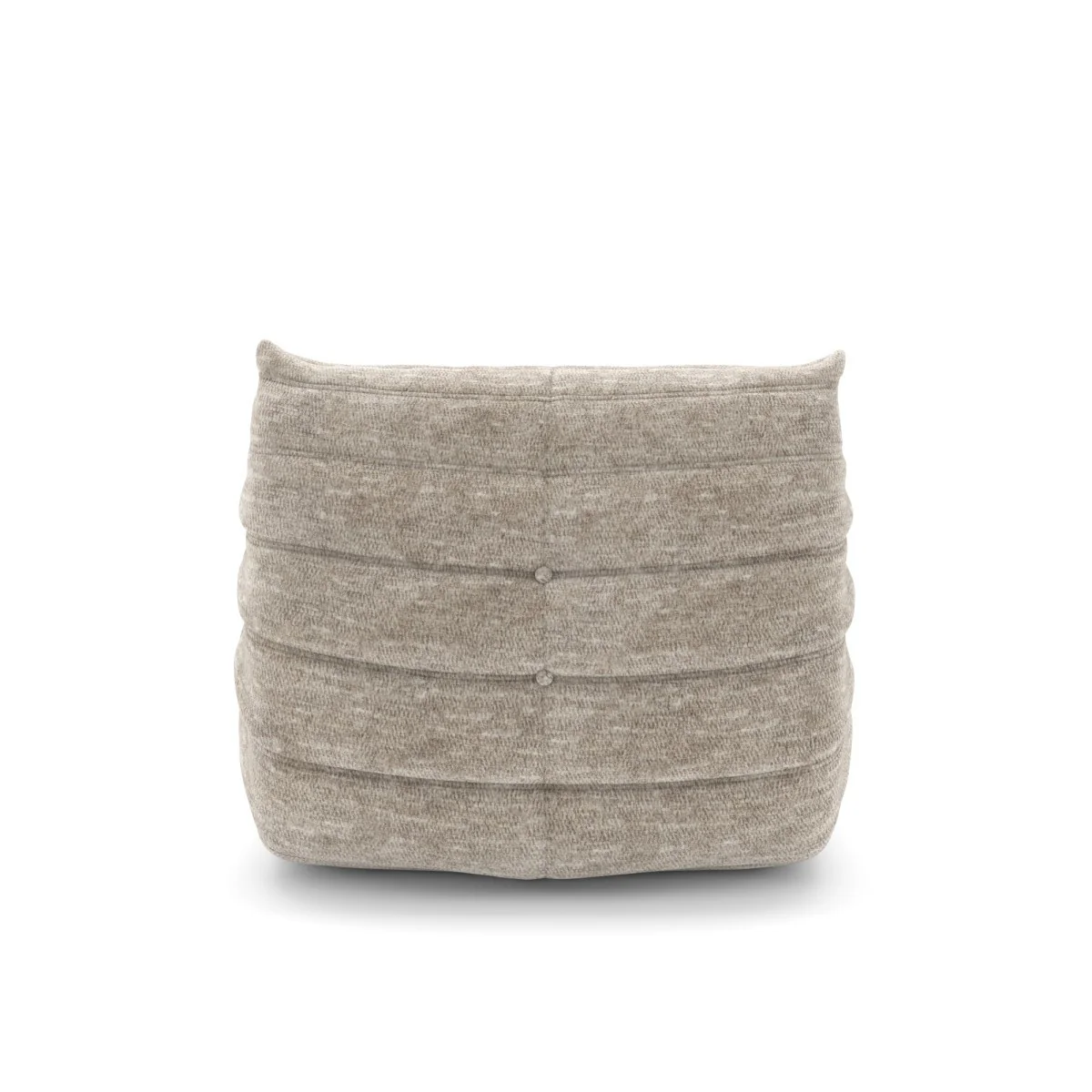 Dontae All Foam Armless Chair and Ottoman - Beige - Image 5