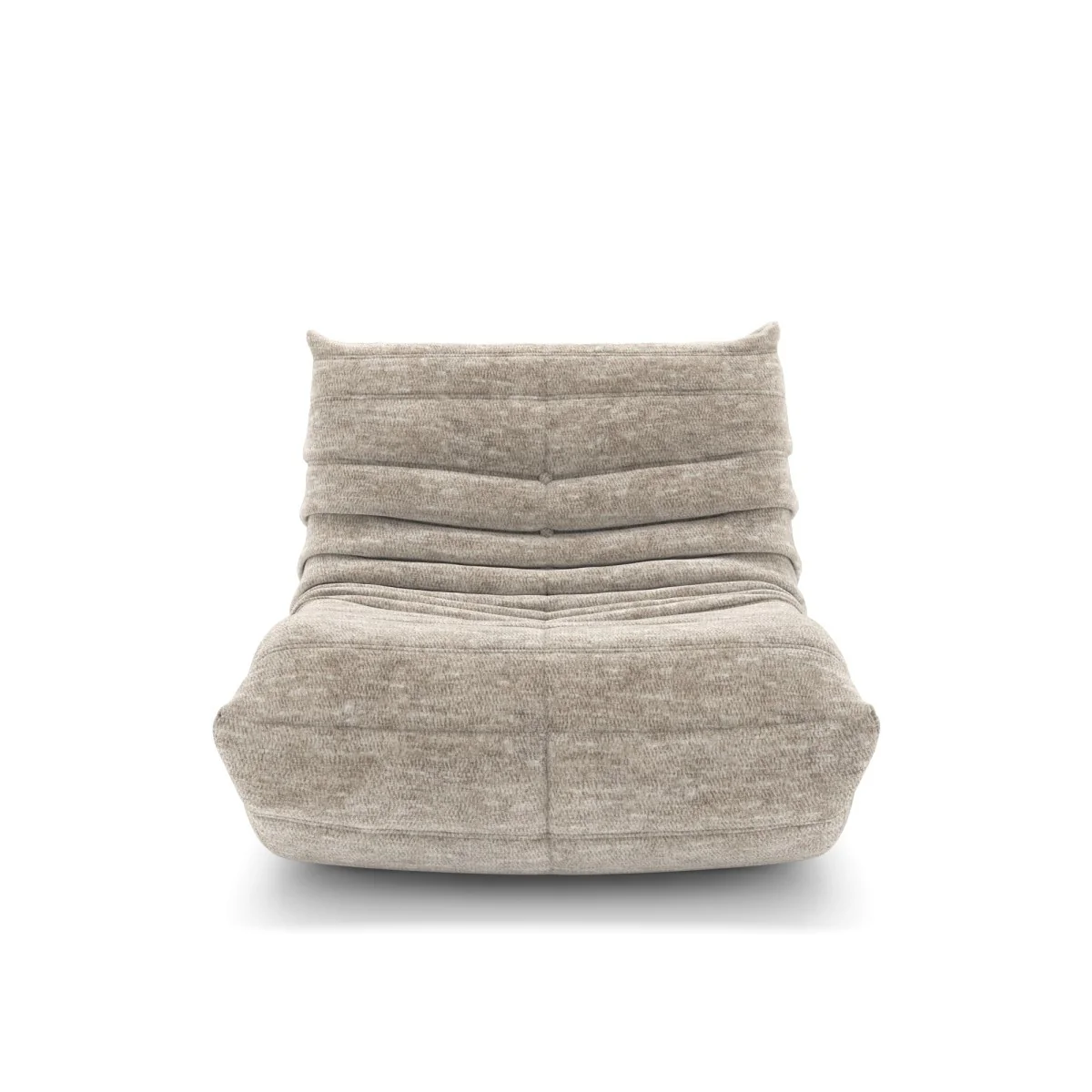 Dontae All-Foam Armless Chair - Beige - Image 3