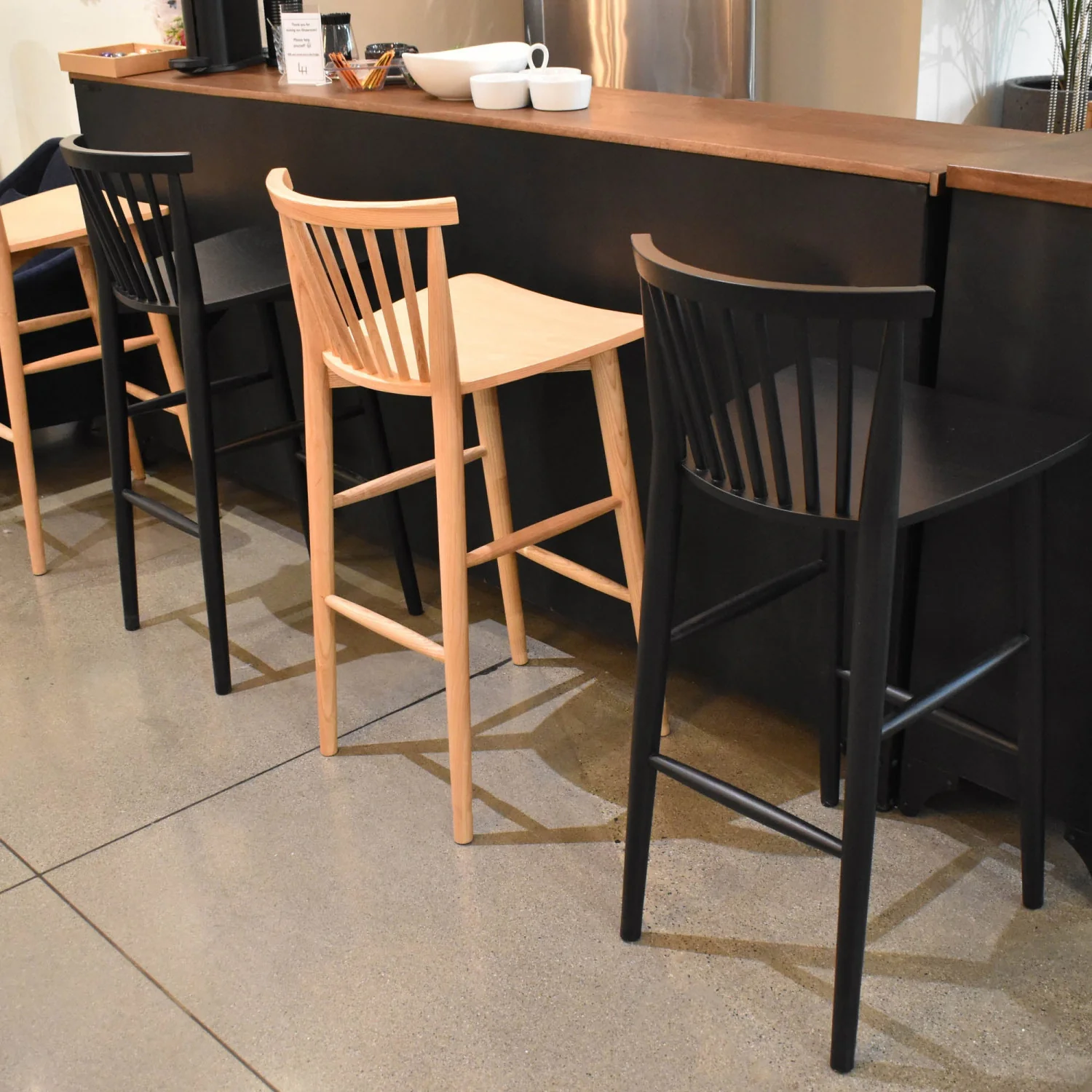 Dorsen Counter Stool - Black - Image 3
