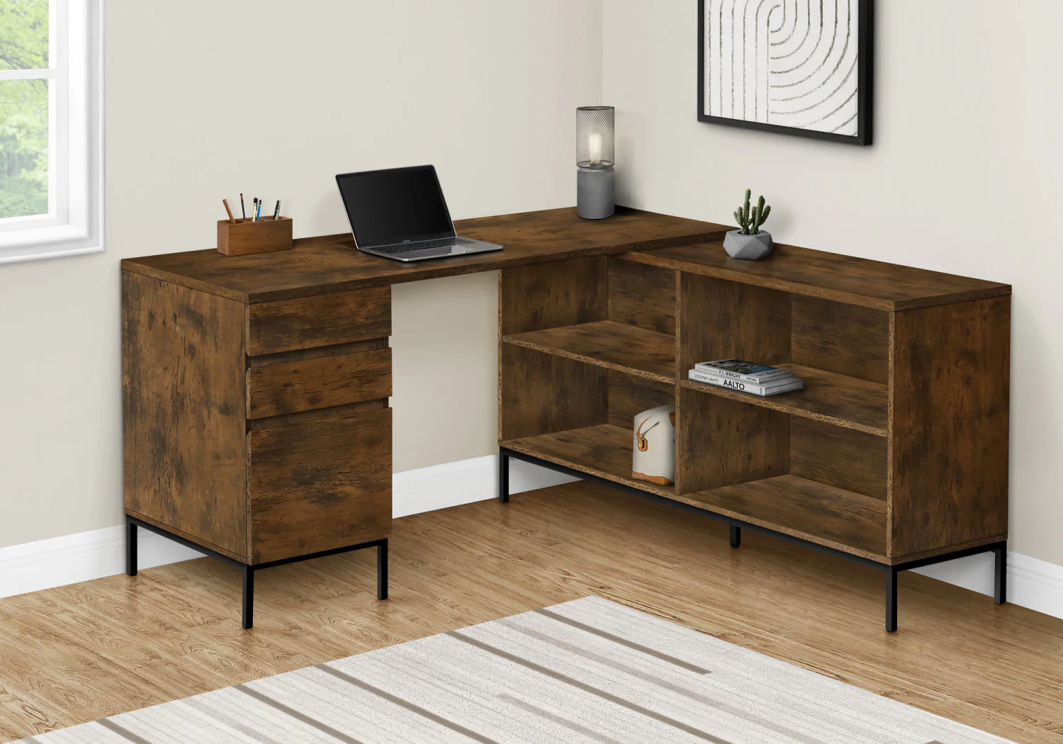 Dova Desk - Brown - Image 2