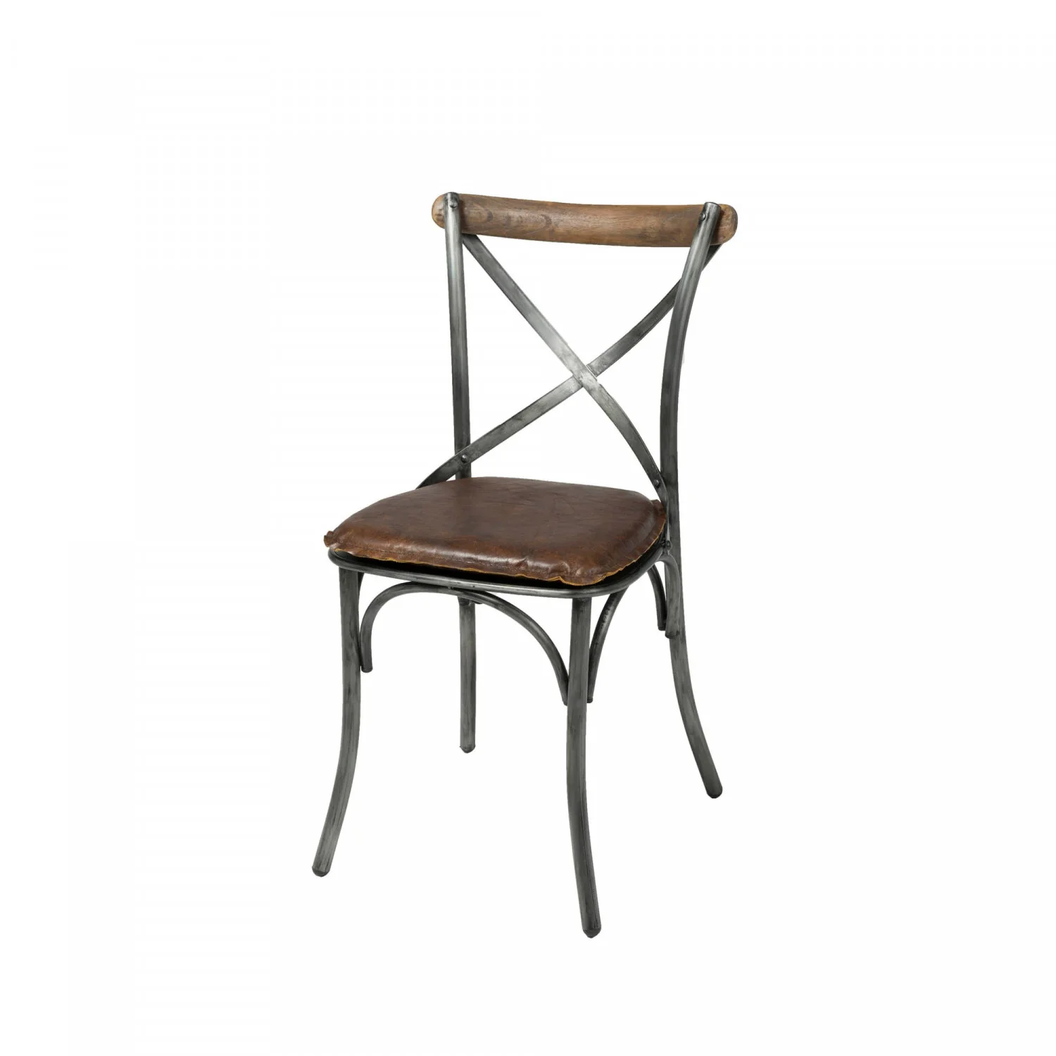 Dovren Leather Cushion Seat - Vintage Brown - Image 2
