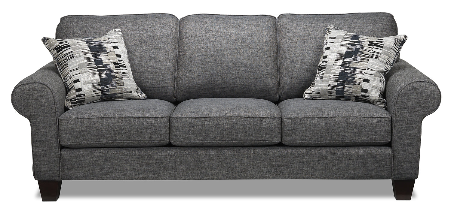 Drake 2 Pc. Living Room Package w/ Chair - Grey - Image 2