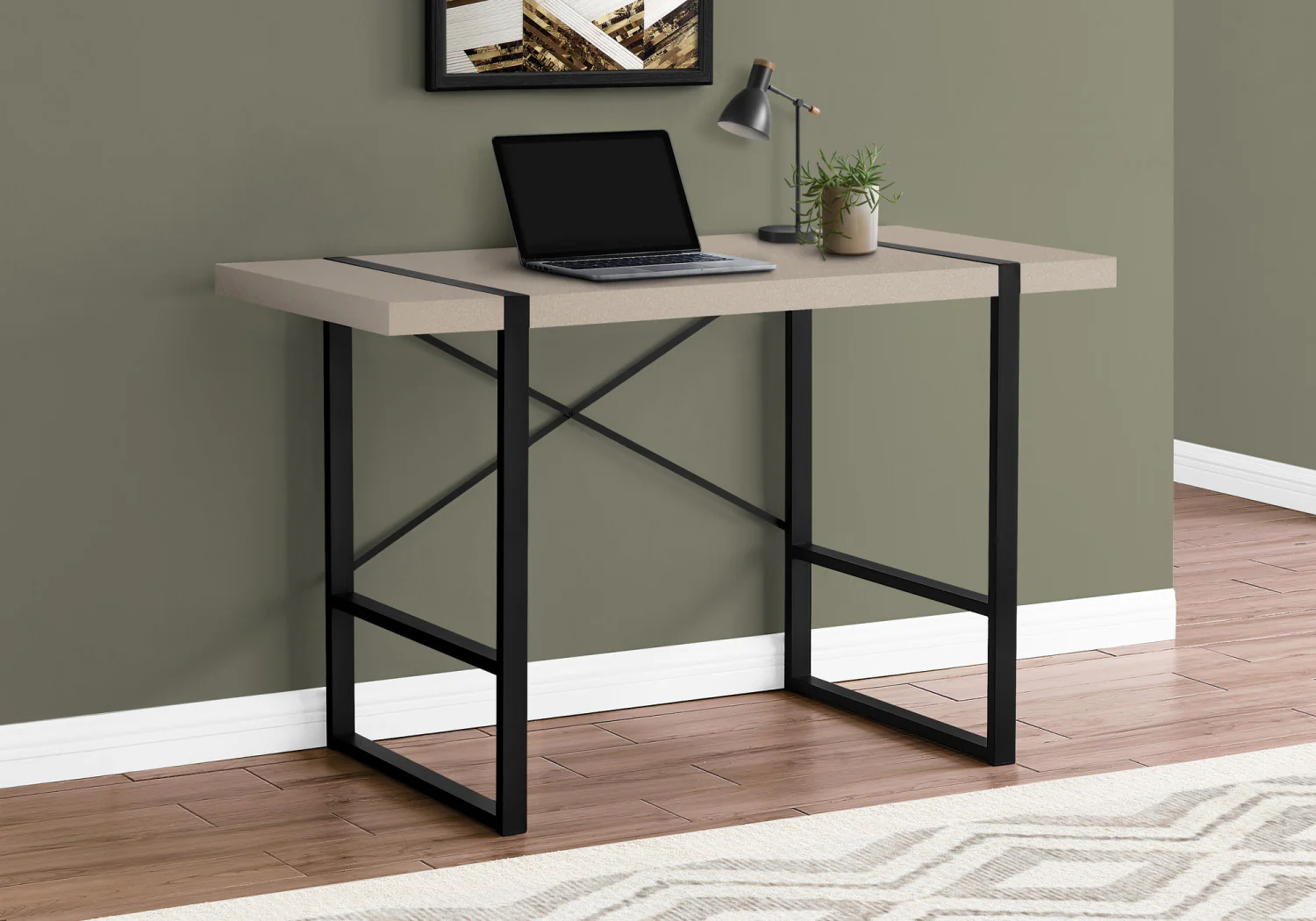 Dray Desk - Light Taupe - Image 2