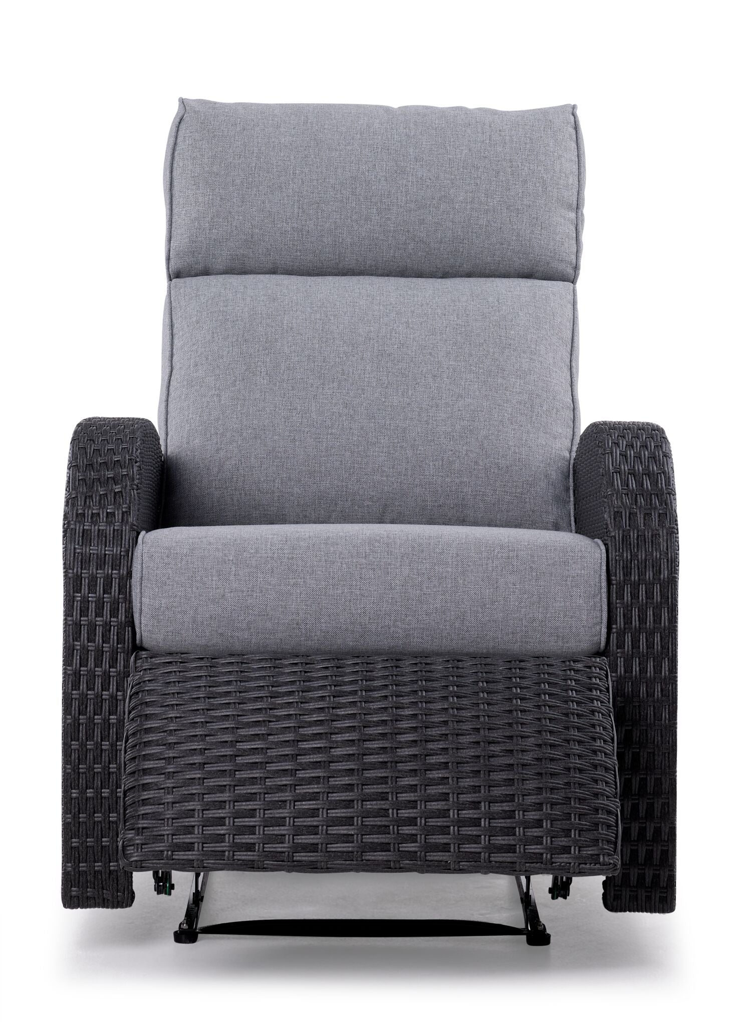 Drexel Outdoor Recliner - Grey, Black - Image 4