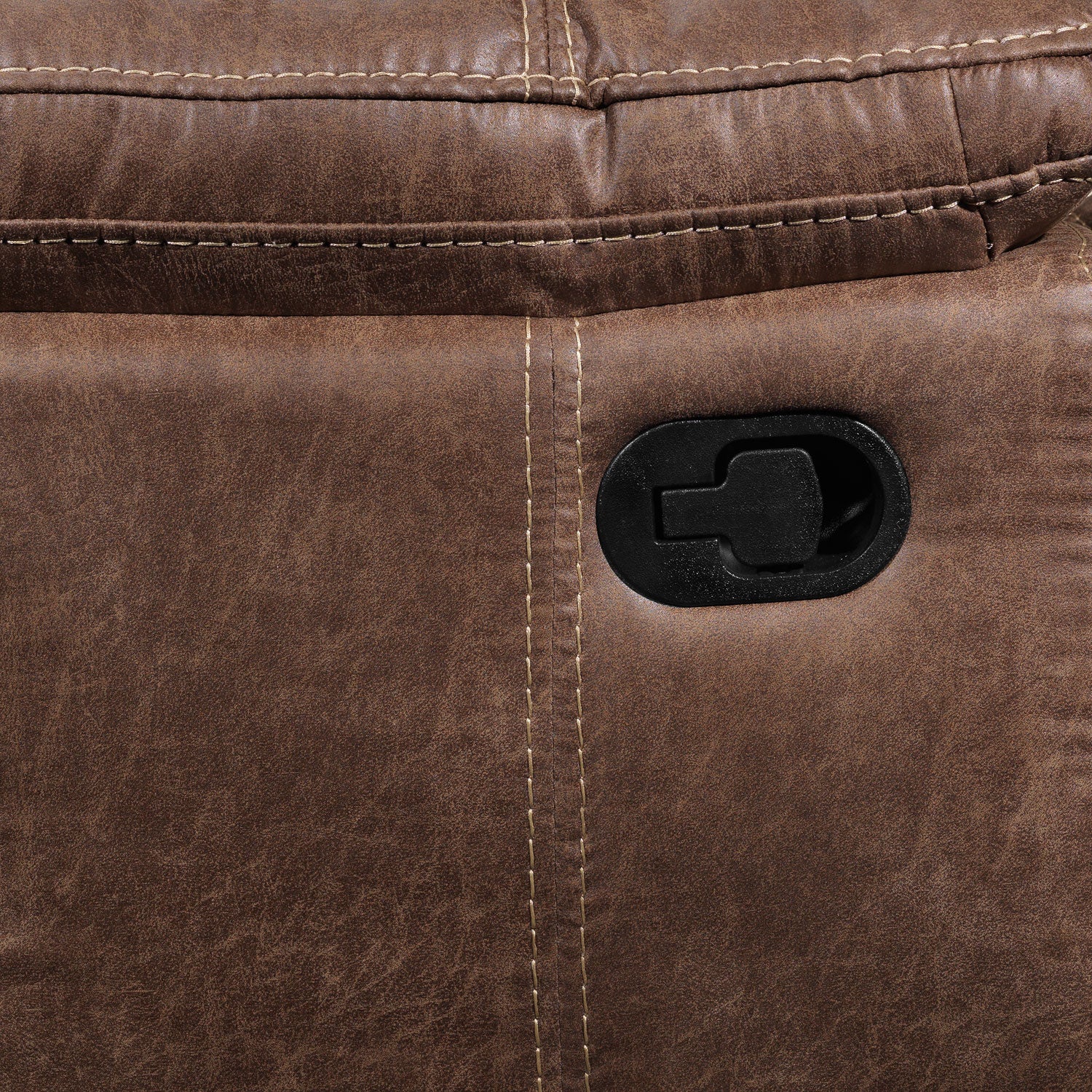 Durango Reclining Loveseat w/ Console - Saddle Brown - Image 5