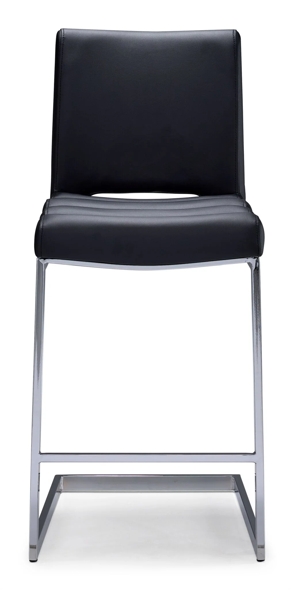 Dyane Counter Height Stool - Black, Chrome - Image 2