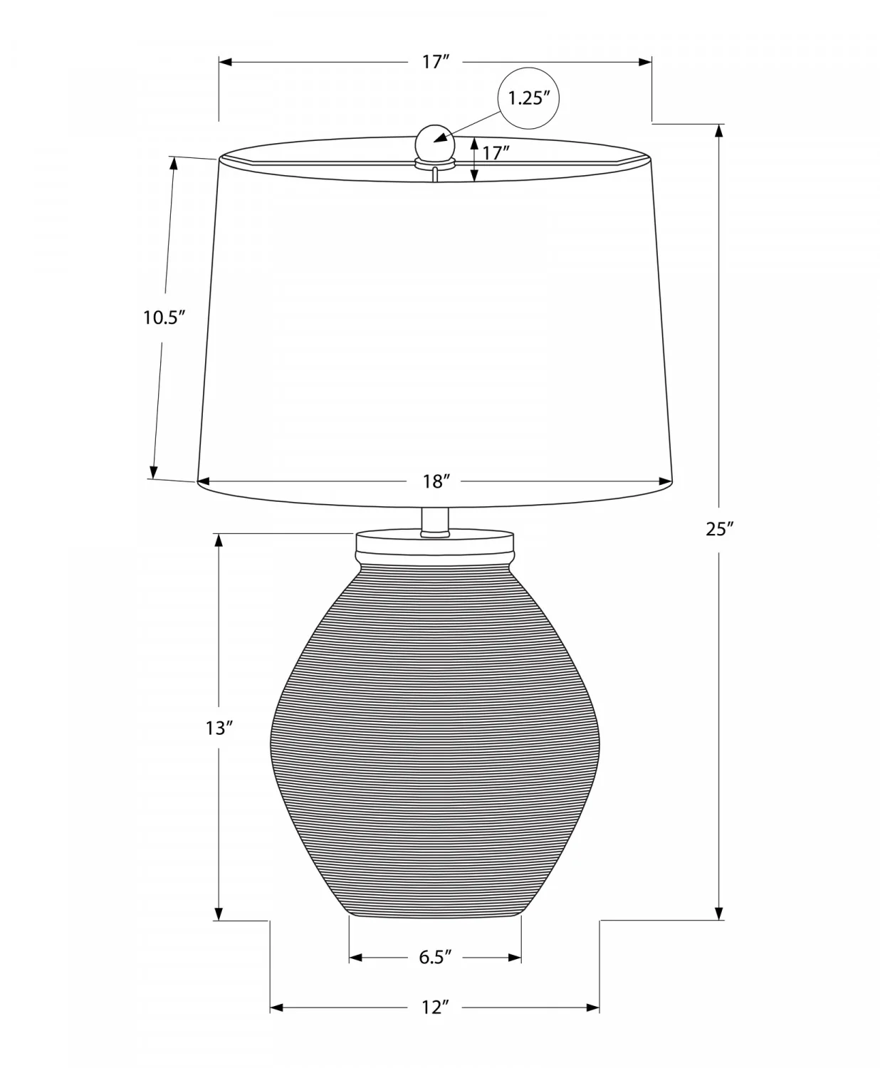 Easton Table Lamp - Cream - Image 3
