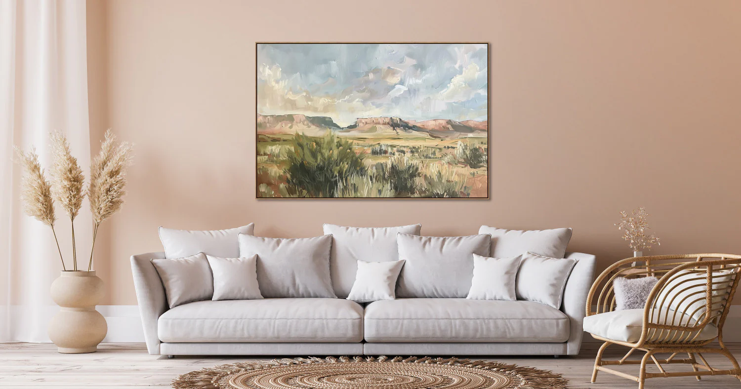 Echoes of the Plateau Wall Art - Green - 32 X 48 - Image 2