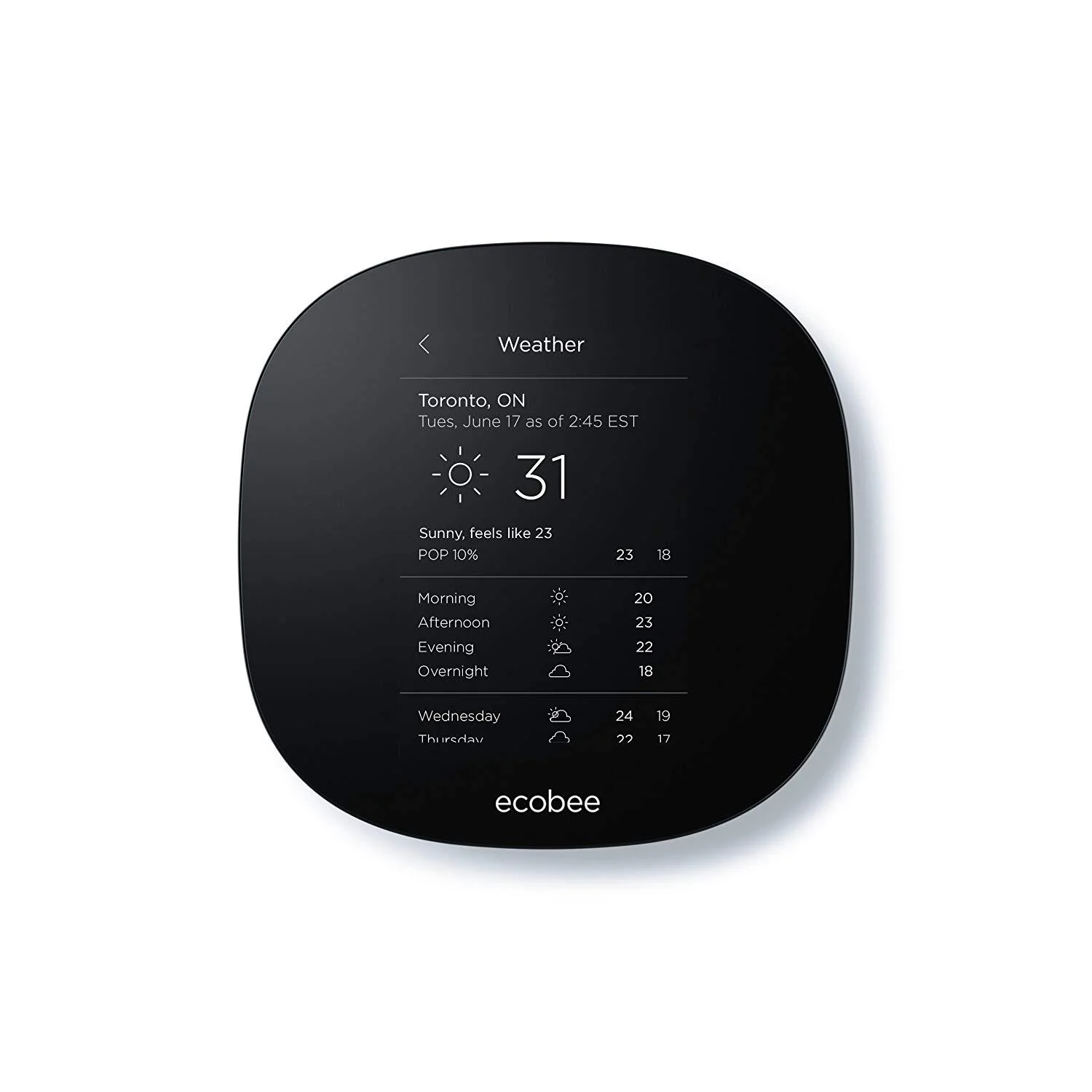 ecobee3 lite Wi-Fi Smart Thermostat - EB-STATE3LTC-02 - Image 2