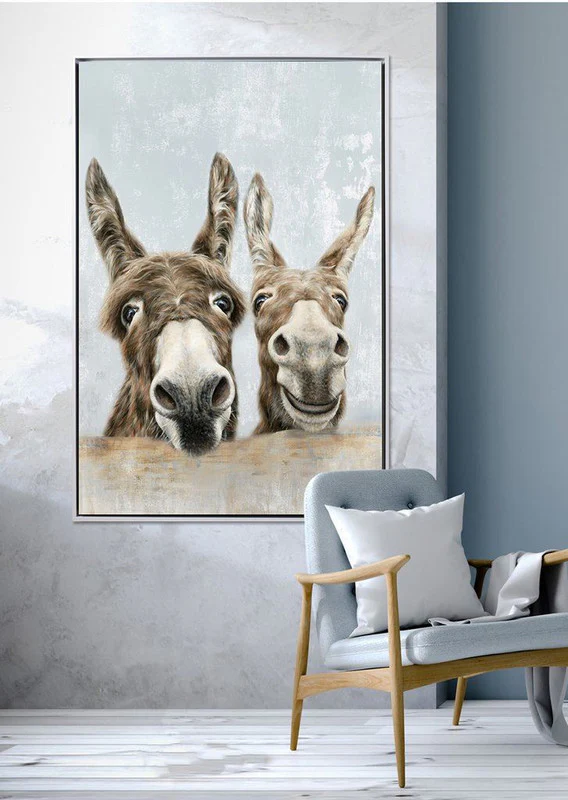 Ed and Eddie Wall Art - Light Brown - 31 X 46 - Image 2