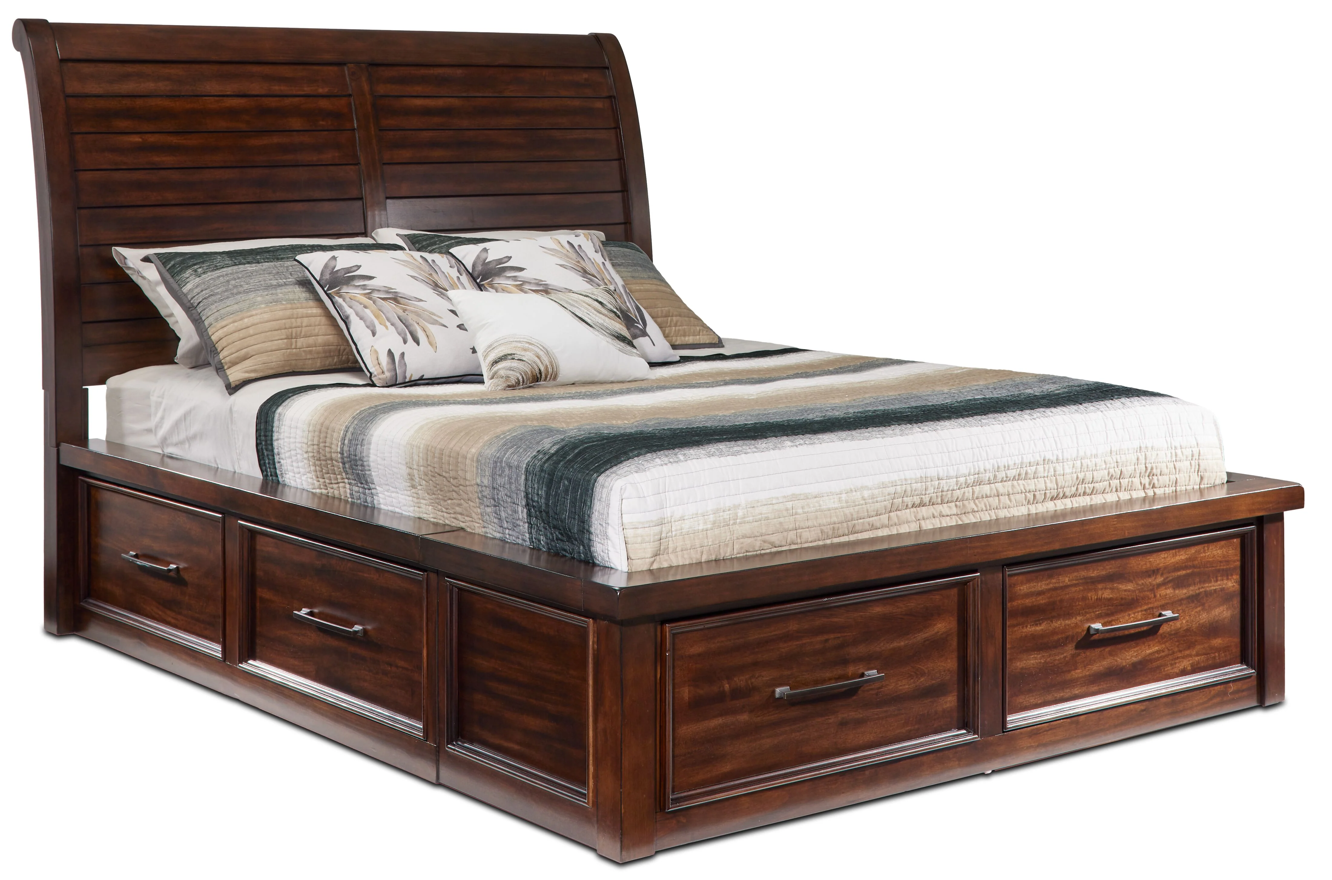 Eden 5-Piece Queen Storage Bedroom Package - Dark Brown - Image 2