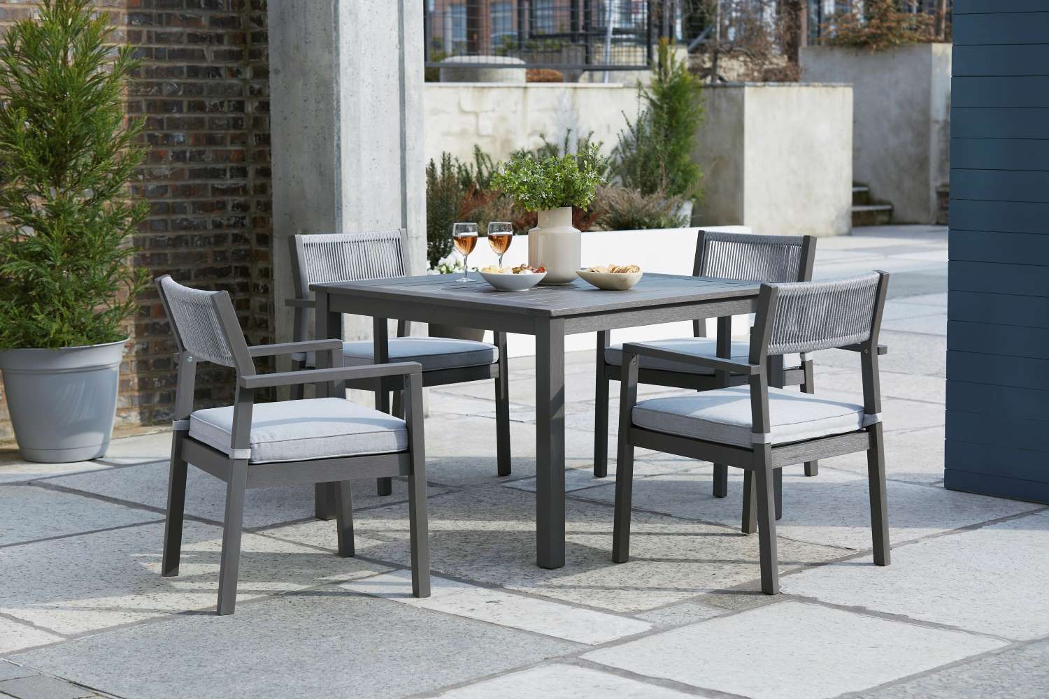 Eden Town - Outdoor 5Pc set - Grey - Image 2