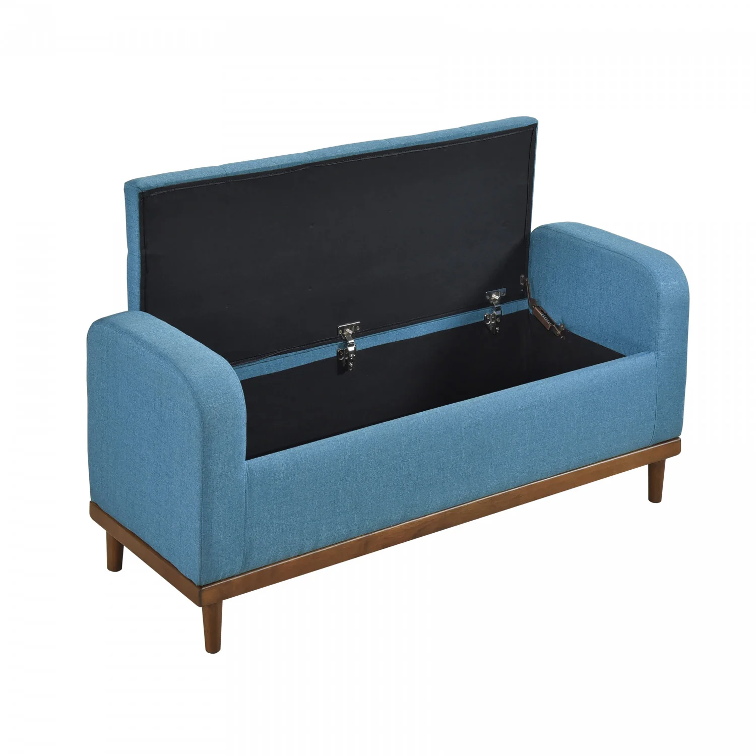 Elayne Ottoman Bench - Blue - Image 6