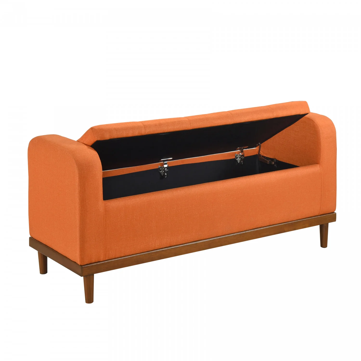 Elayne Ottoman Bench - Orange - Image 5