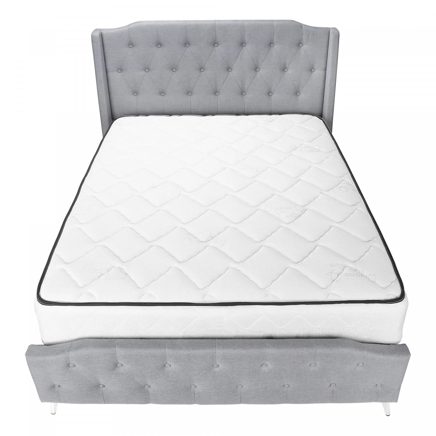 Eleanor Queen Bed - Grey - Image 9