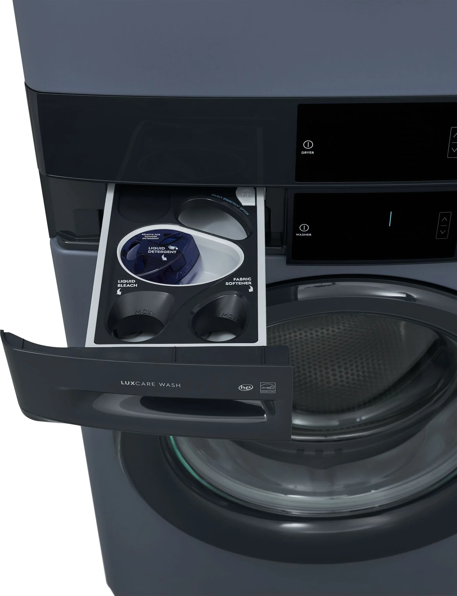 Electrolux Denim Blue Laundry Tower Single Unit Front Load Washer (5.1 Cu. Ft.) and Electric Dryer (8 Cu. Ft.) - ELTE730CAD - Image 6
