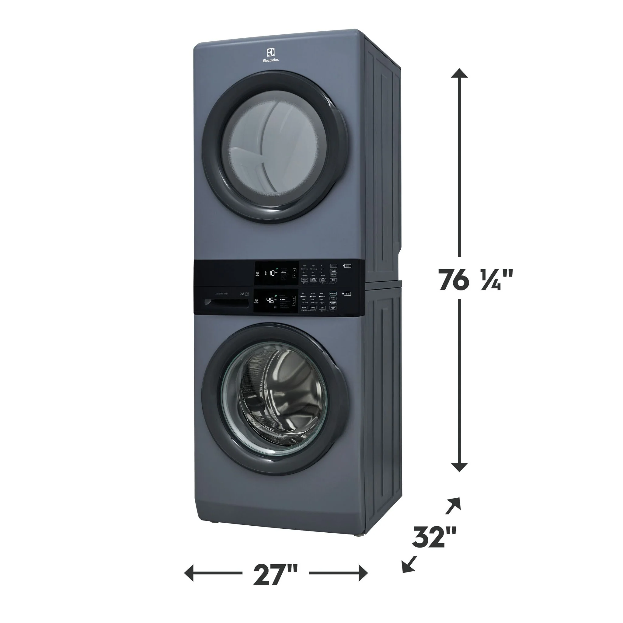 Electrolux Denim Blue Laundry Tower Single Unit Front Load Washer (5.1 Cu. Ft.) and Electric Dryer (8 Cu. Ft.) - ELTE730CAD - Image 7