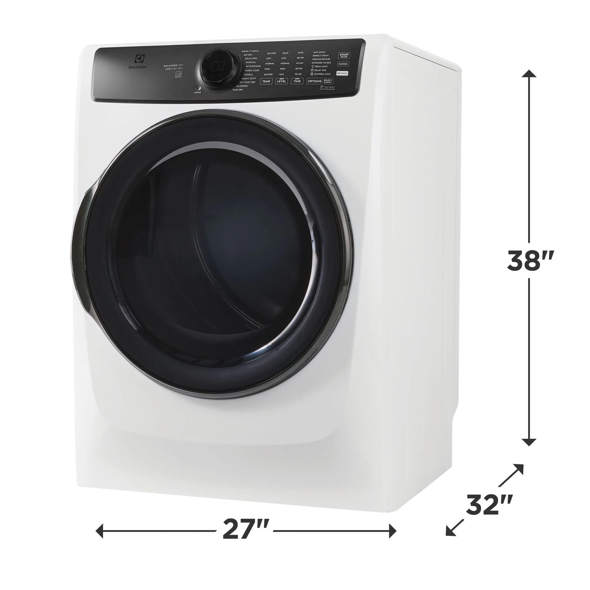 Electrolux Matte White Front Load Perfect Steam™ Gas Dryer with LuxCare® Dry and Instant Refresh (8.0 Cu. Ft.) - ELFG7738MW - Image 5