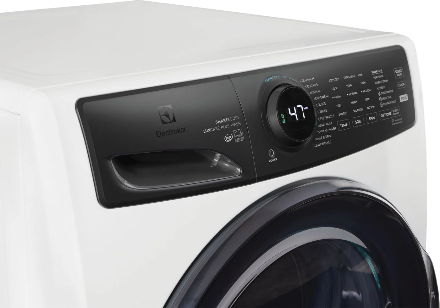 Electrolux Matte White Front Load Perfect Steam™ Washer with LuxCare® Plus Wash and SmartBoost® (5.2 Cu. Ft.) - ELFW7738MW - Image 4
