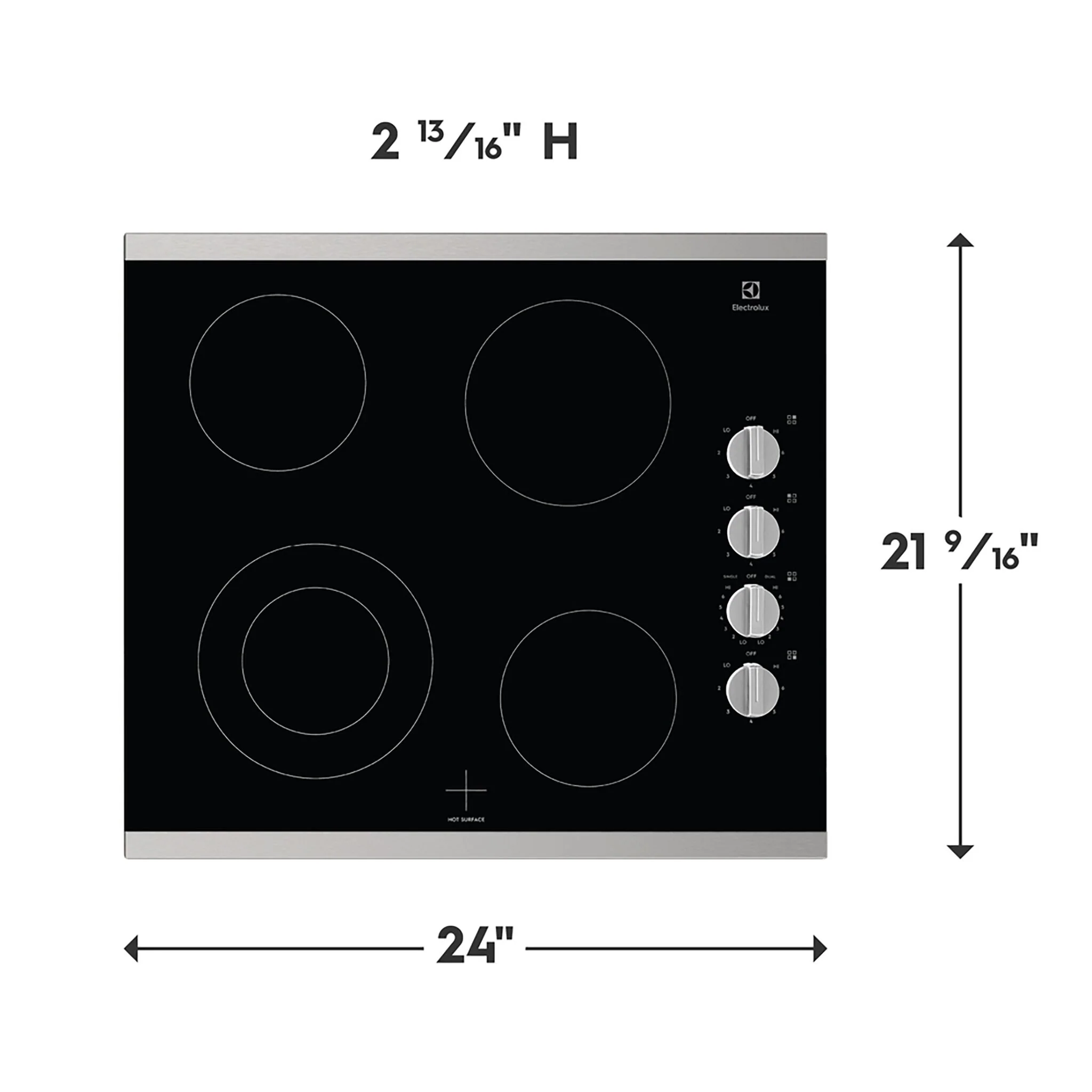 Electrolux Stainless Steel 24" Electric Cooktop - ECCE242CAS - Image 2