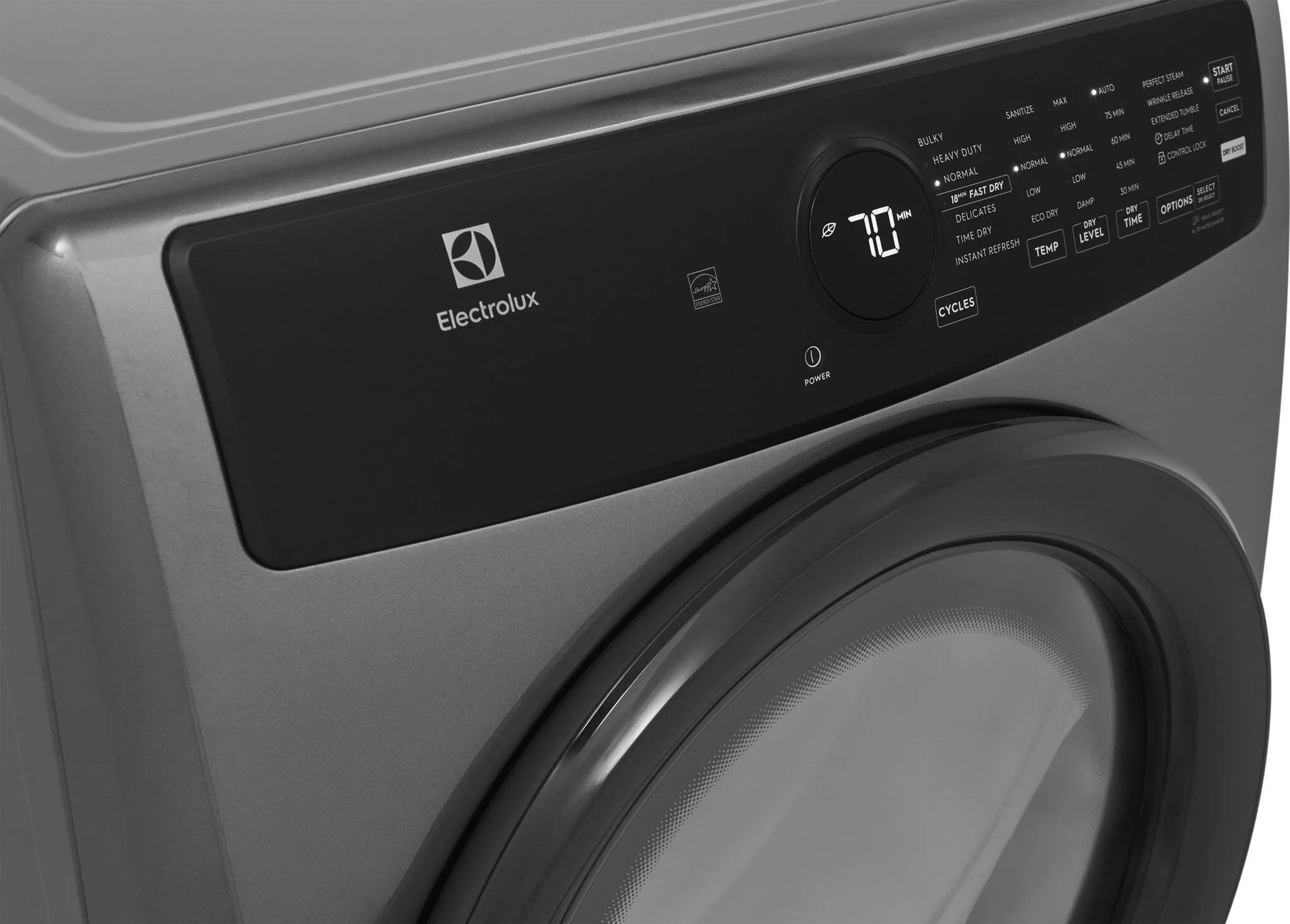 Electrolux Titanium Front Load Perfect Steam™ Electric Dryer with Instant Refresh (8.0 Cu. Ft) - ELFE743CAT - Image 6