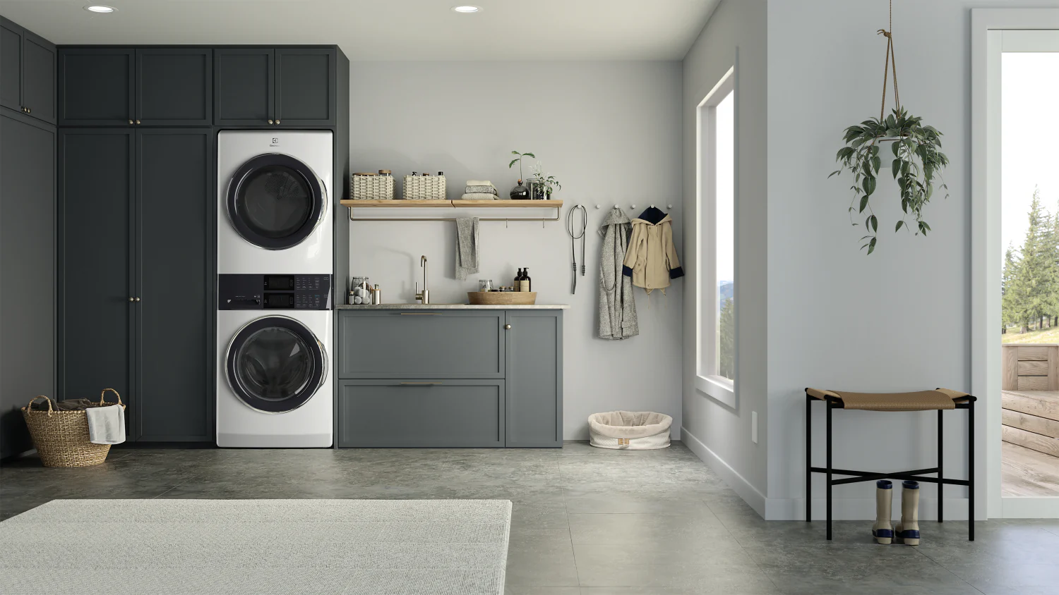 Electrolux White Laundry Tower with SmartBoost® Washer (5.2 Cu.Ft) & Electric Dryer (8 Cu.Ft) - ELTE760CAW - Image 9