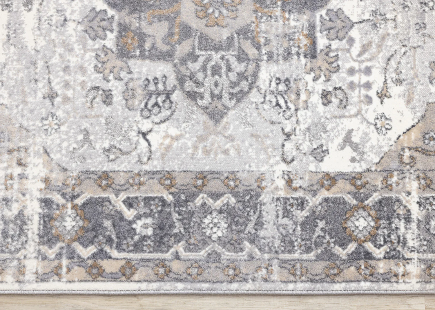Elegant Traditional Area Rug - 5' X 8' - Grey/Brown - Image 9