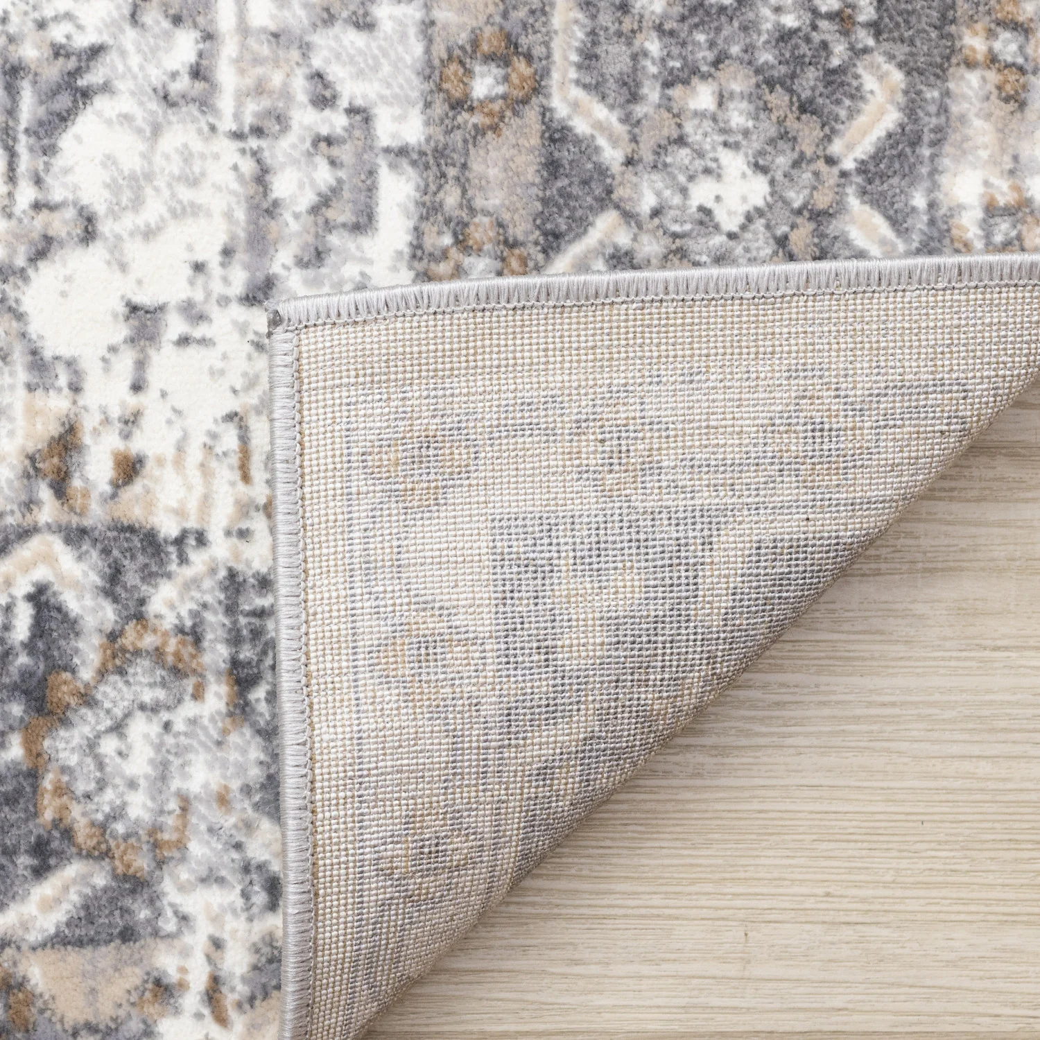 Elegant Traditional Area Rug - 8' X 11' - Grey/Brown - Image 11